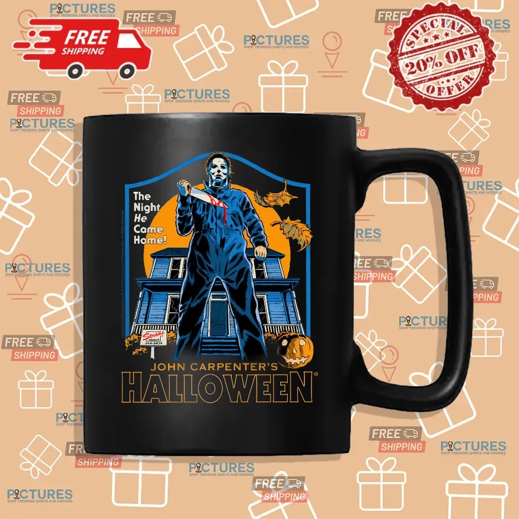 John Carpenter’s Michael Myers The Night He Came Home Horror Halloween T Shirt