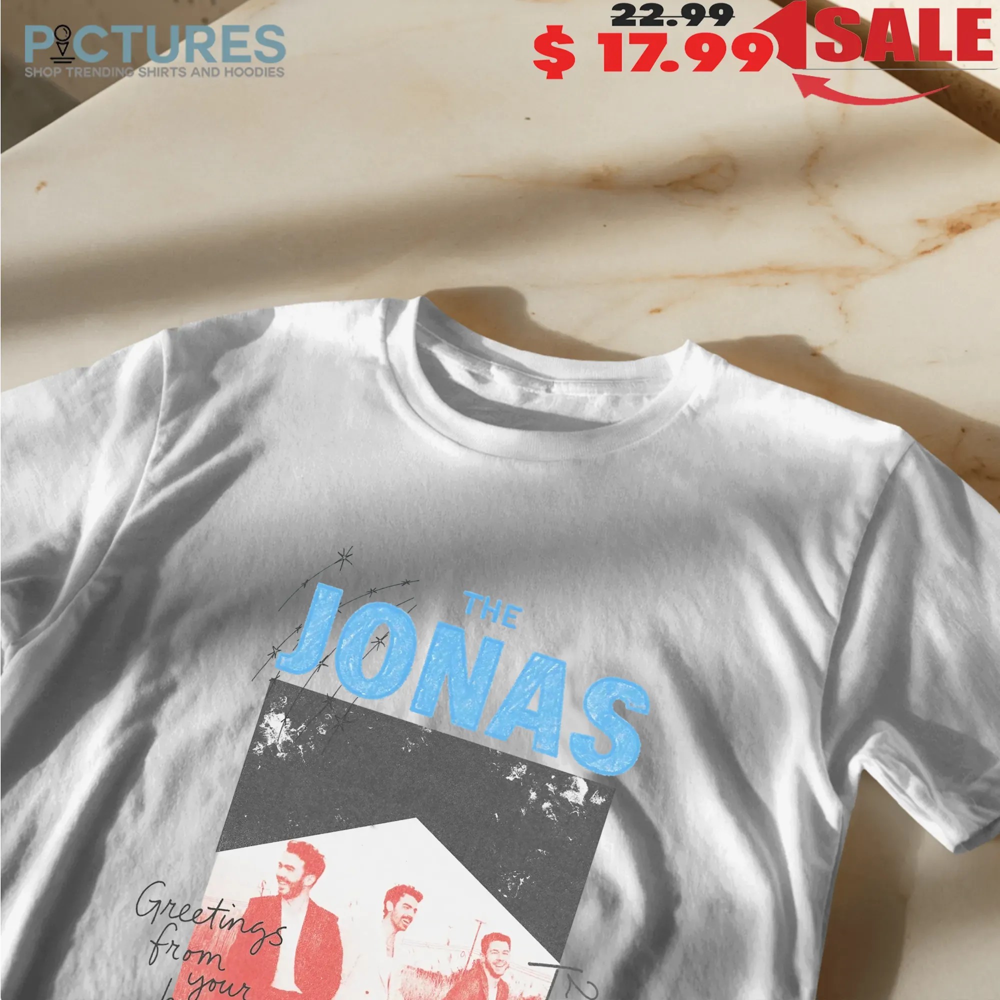 Jonas Brothers Greeting From Your Home Town 2025 Tour Crayon T Shirt