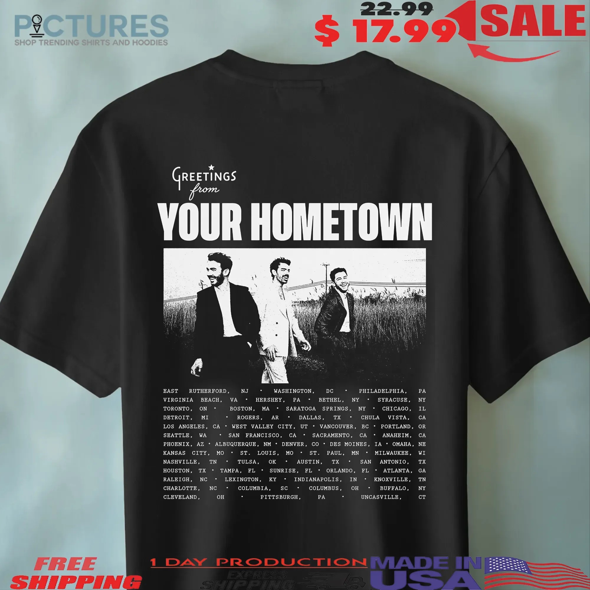 Jonas Brothers Greetings Admat Event T Shirt