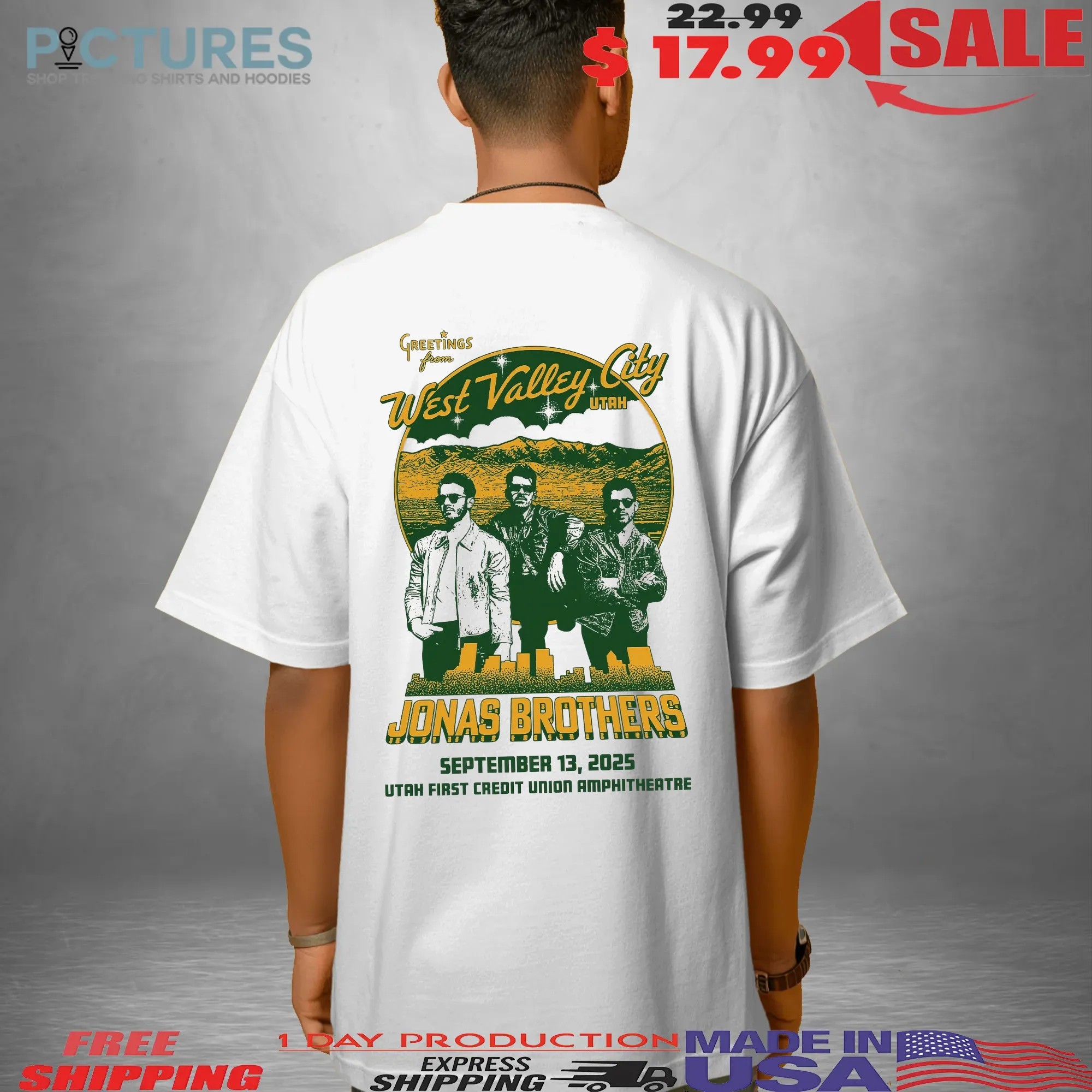 Jonas Brothers Greetings From Your West Valley City Utah September 2025 T Shirt
