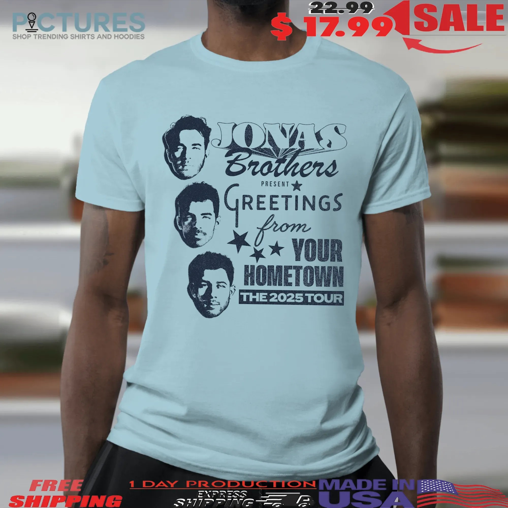 Jonas Brothers Present Greeting From Your Hometown The 2025 Tour T Shirt