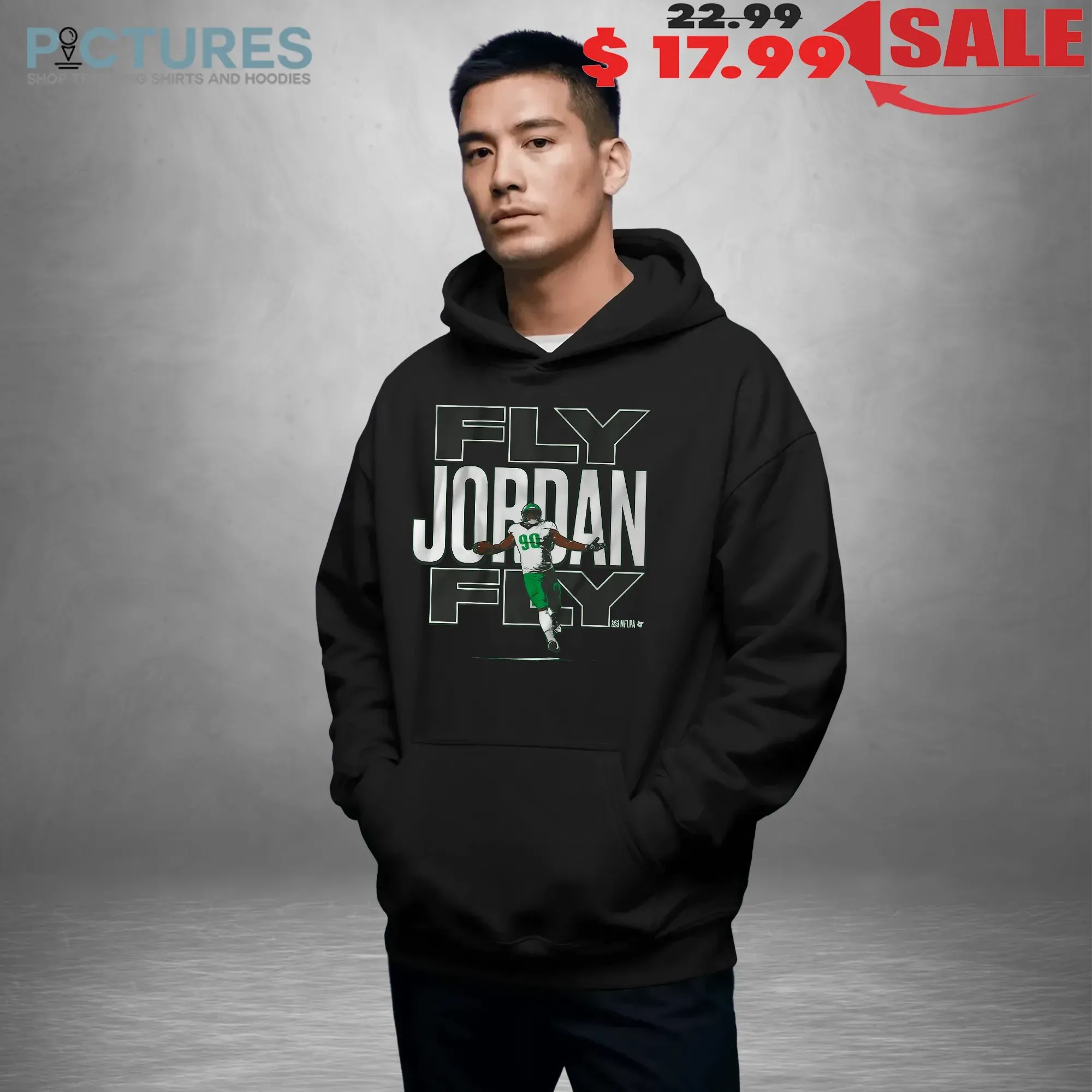 Jordan Davis Fly Jordan Fly Philadelphia Eagles Philly Graphic T Shirt