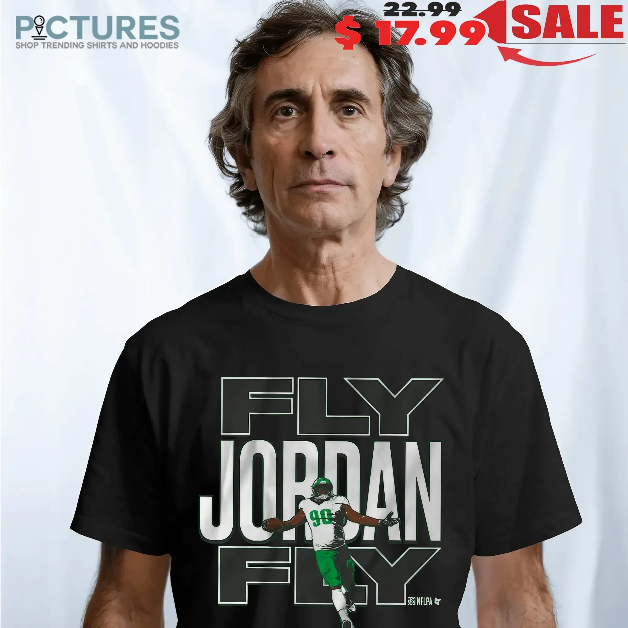 Jordan Davis Fly Jordan Fly Philadelphia Eagles Philly Graphic T Shirt