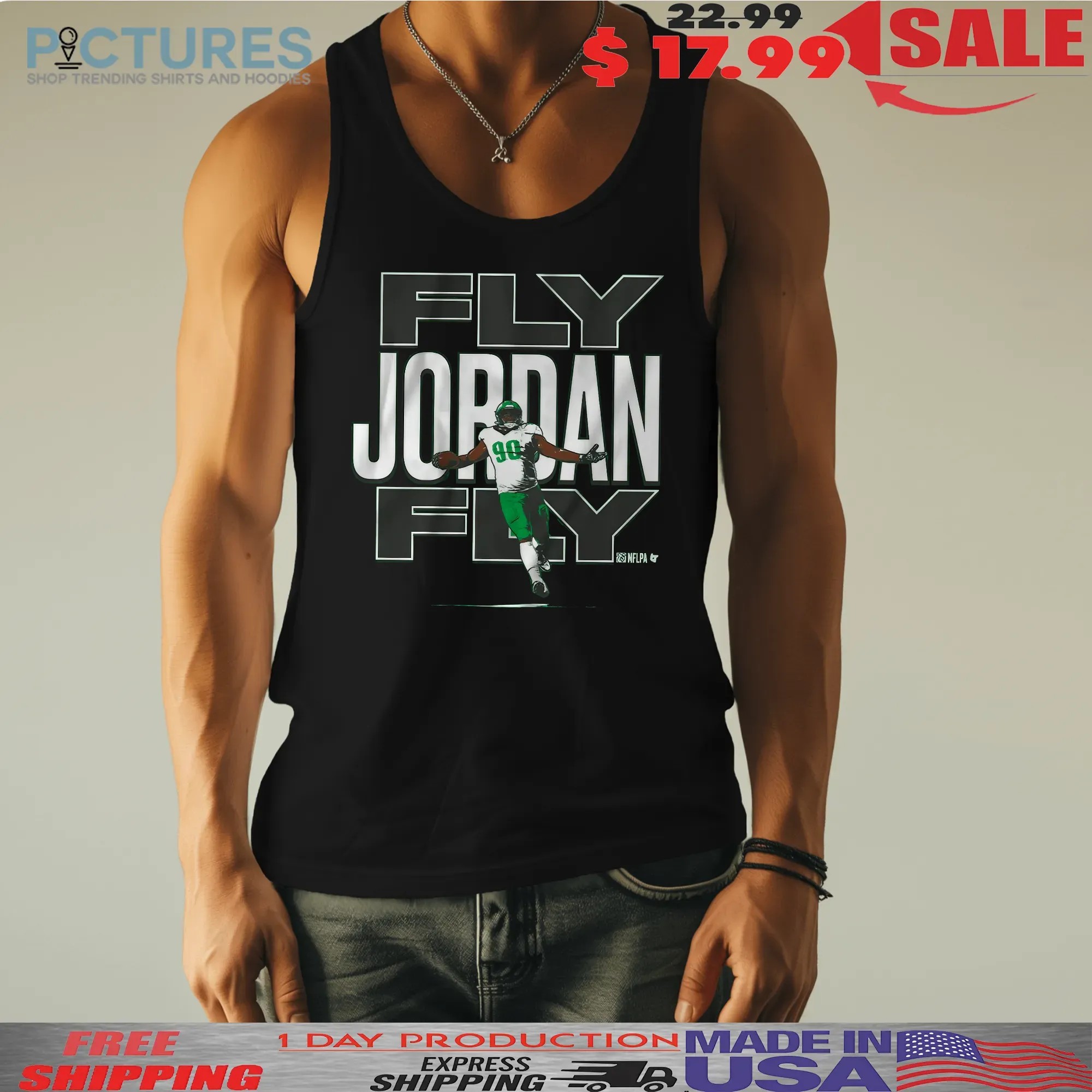 Jordan Davis Fly Jordan Fly Philadelphia Eagles Philly Graphic T Shirt