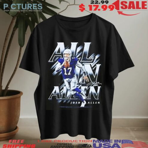 Josh Allen Buffalo Bills All In Allen Signature T Shirt