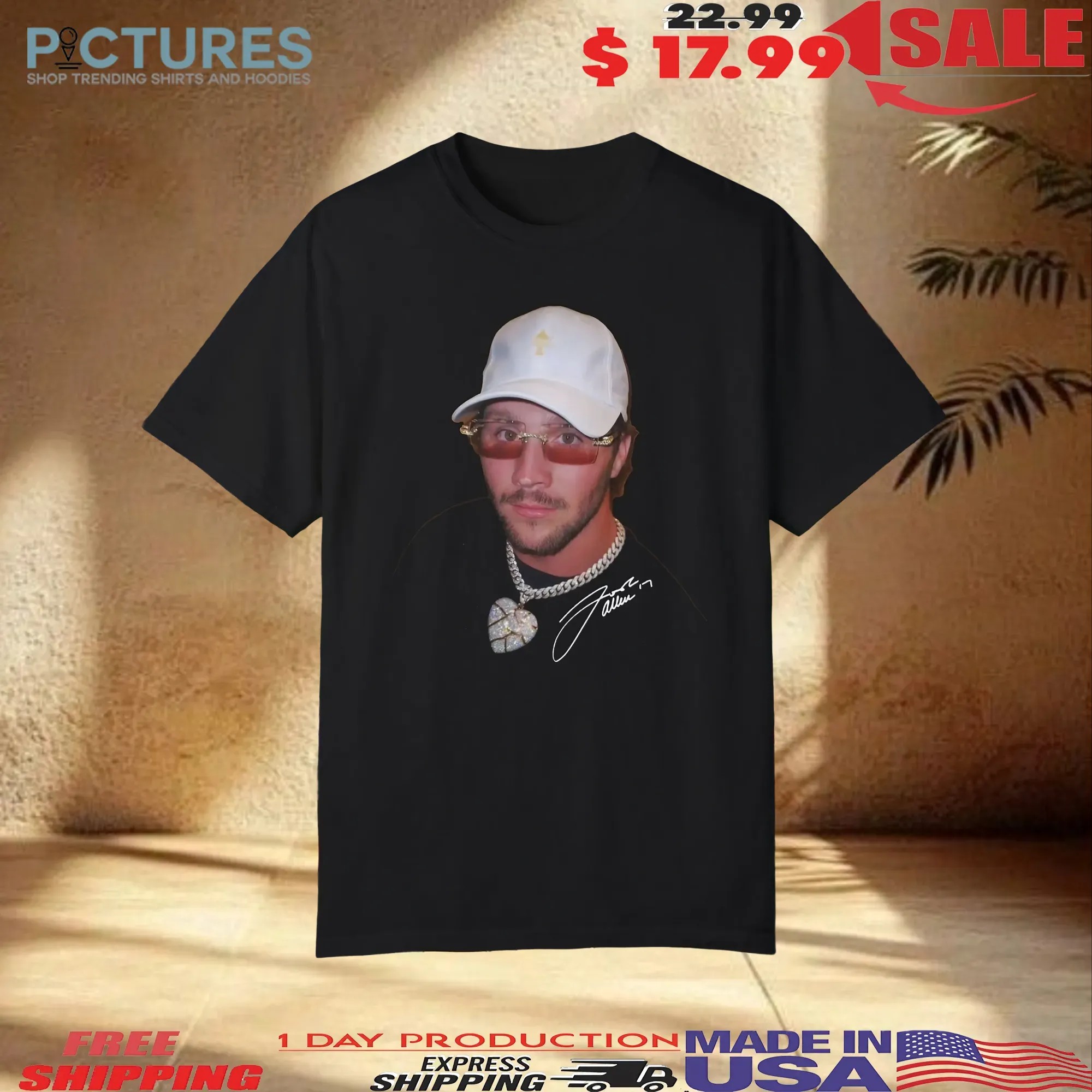 Josh Allen Buffalo Bills Josh Allen Iced Out Meme T Shirt