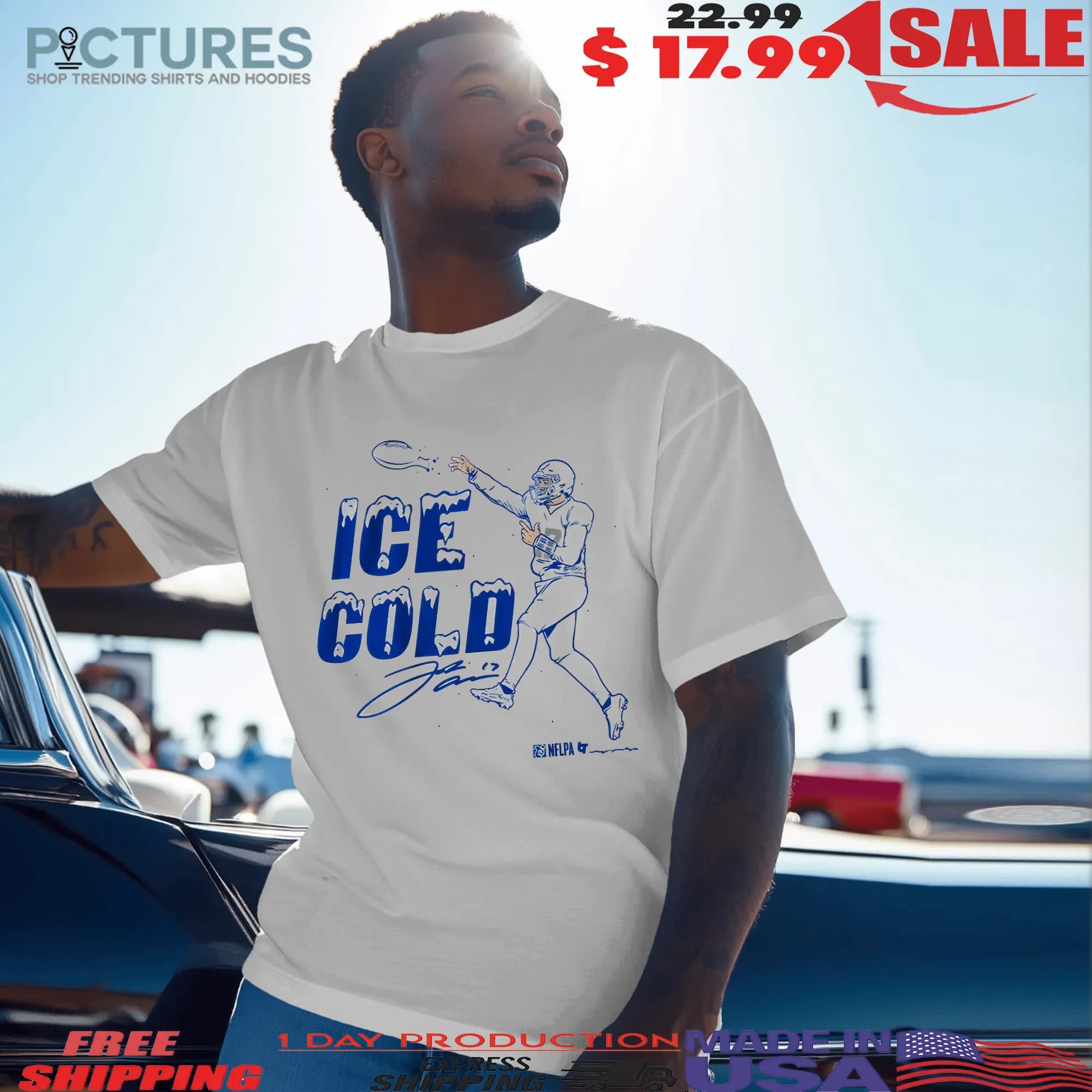 Josh Allen Ice Cold Signature T Shirt