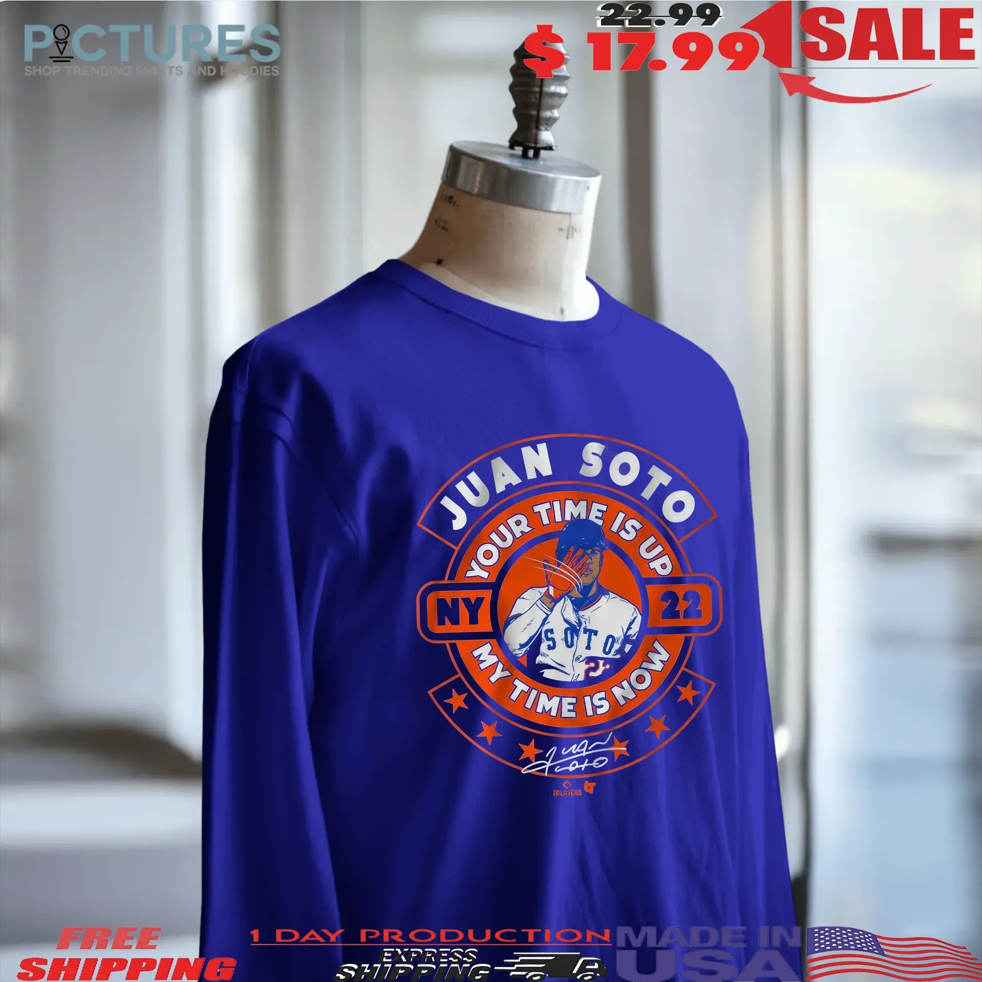 Juan Soto Your Time Is Up My Time is Now Signature T Shirt