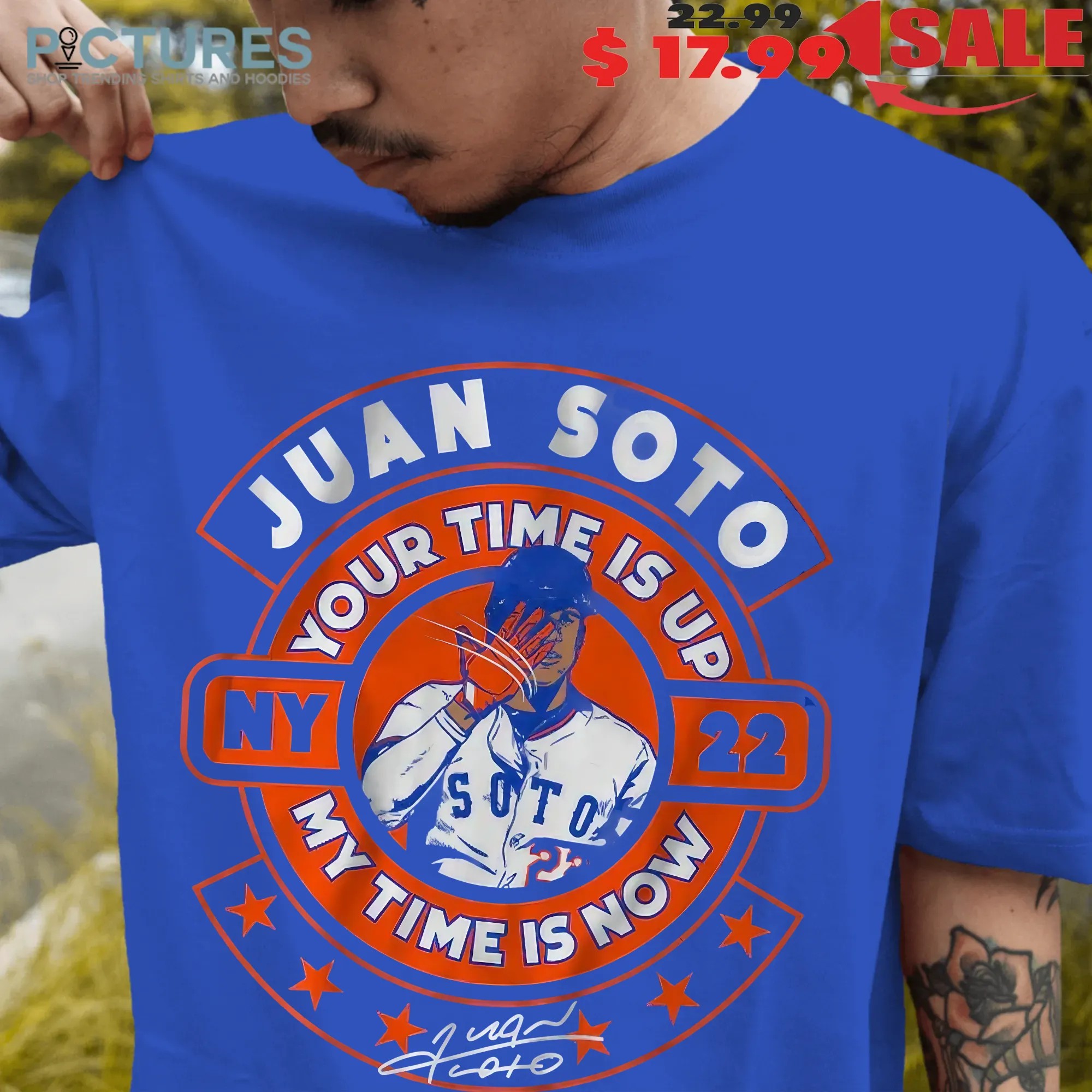 Juan Soto Your Time Is Up My Time is Now Signature T Shirt