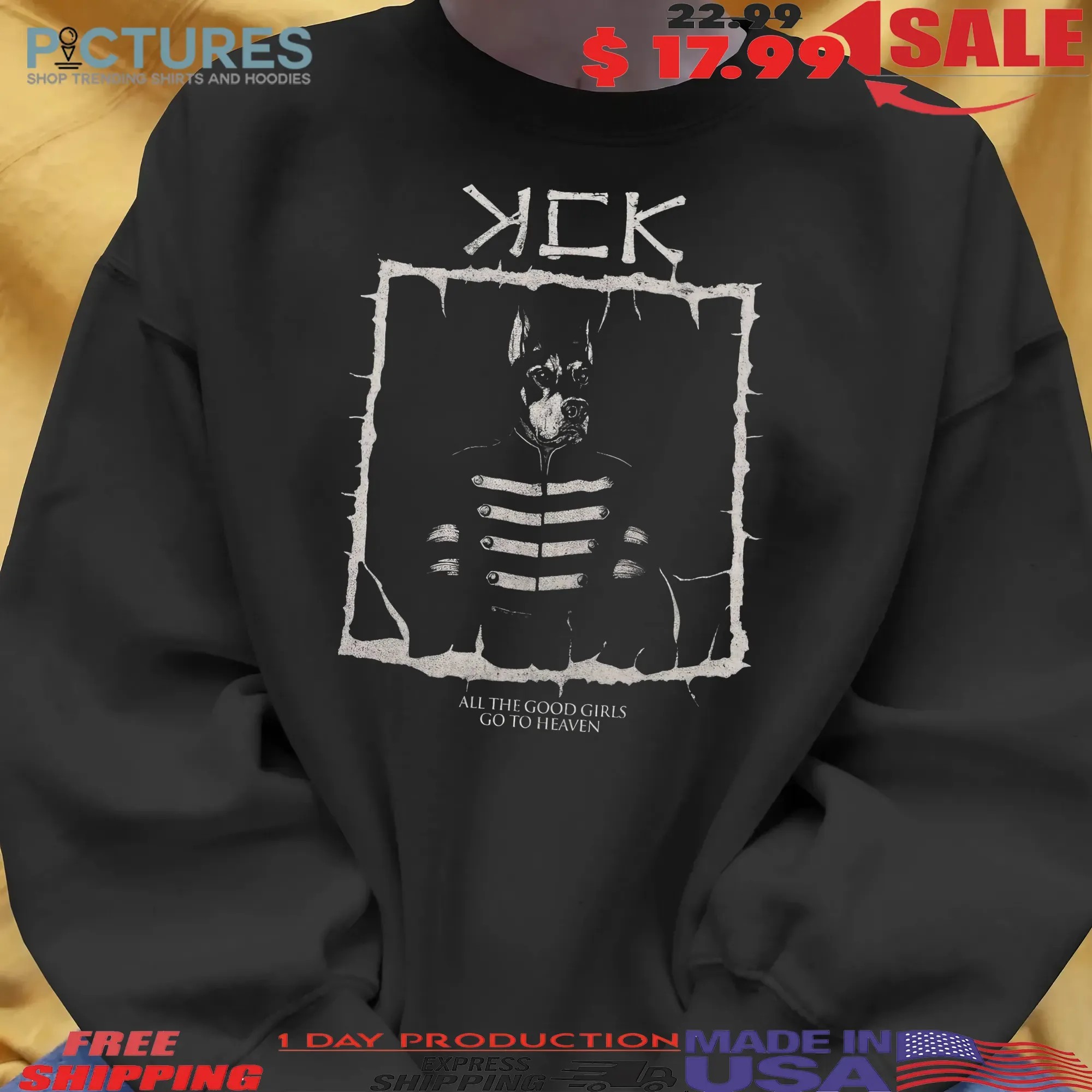 KCK All The Good Girls Go To Heaven MCR Parody T Shirt