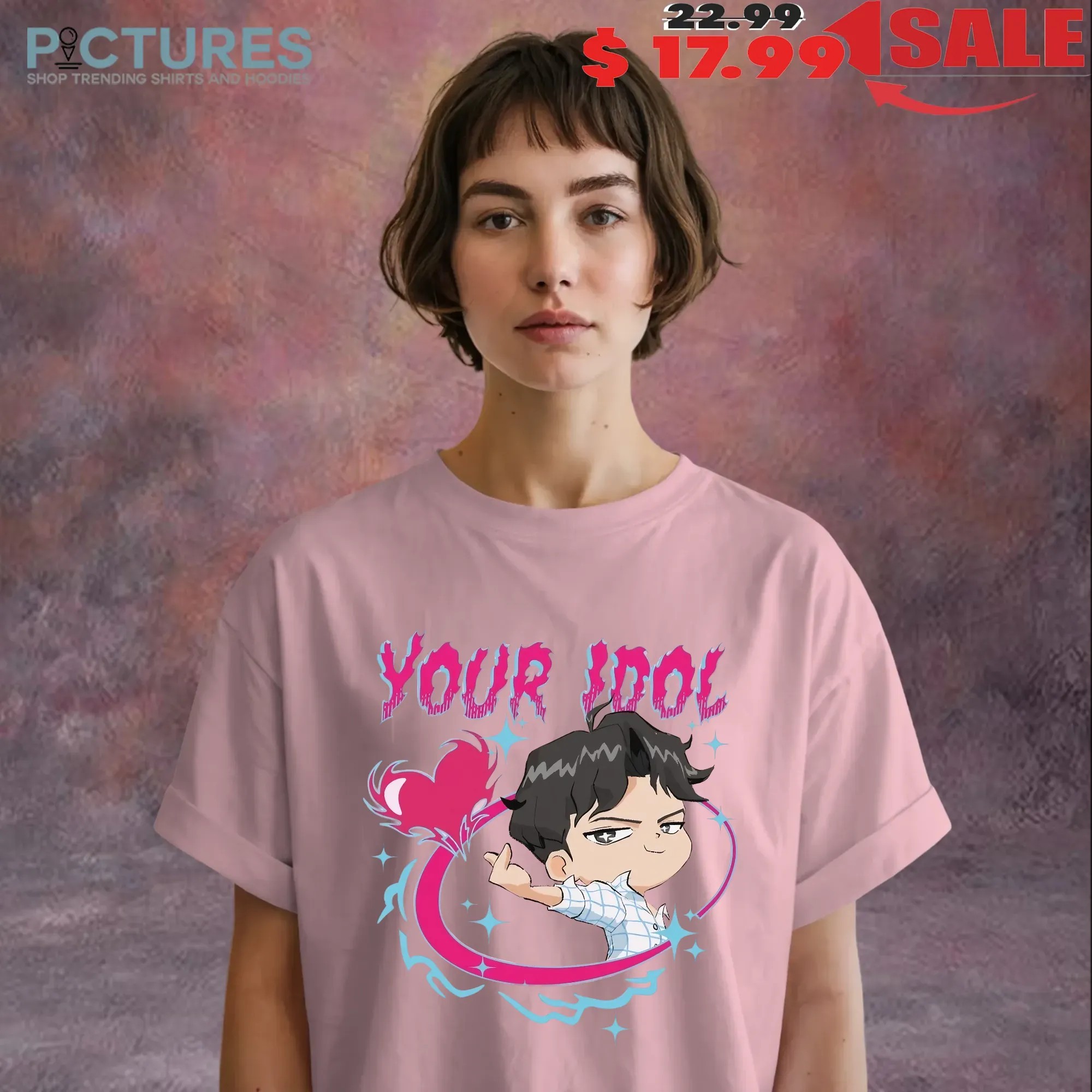 KPop Demon Hunters Jinu Chibi Your Idol Heart T Shirt
