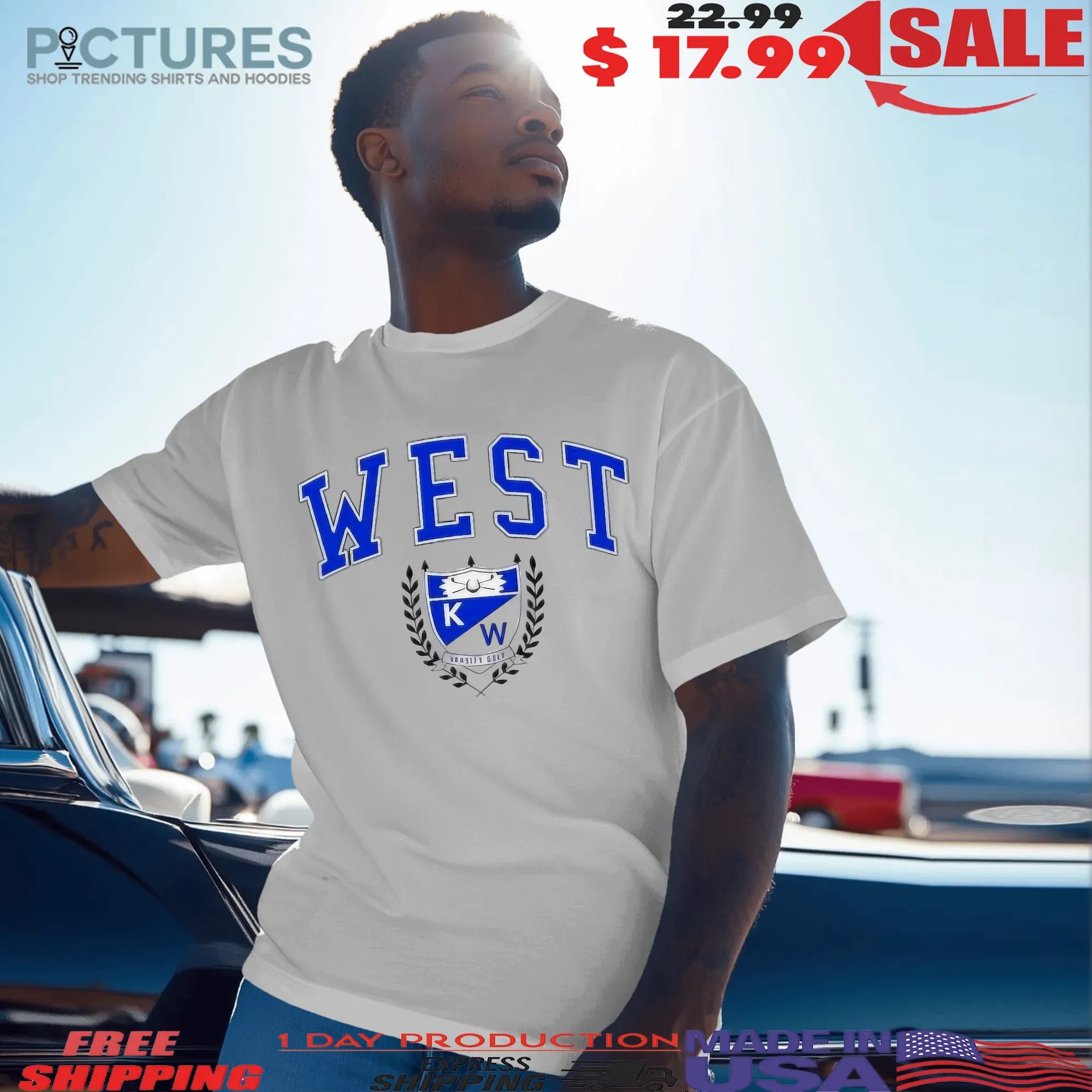 Kenmore West Varsity Golf Logo Buffalo T Shirt