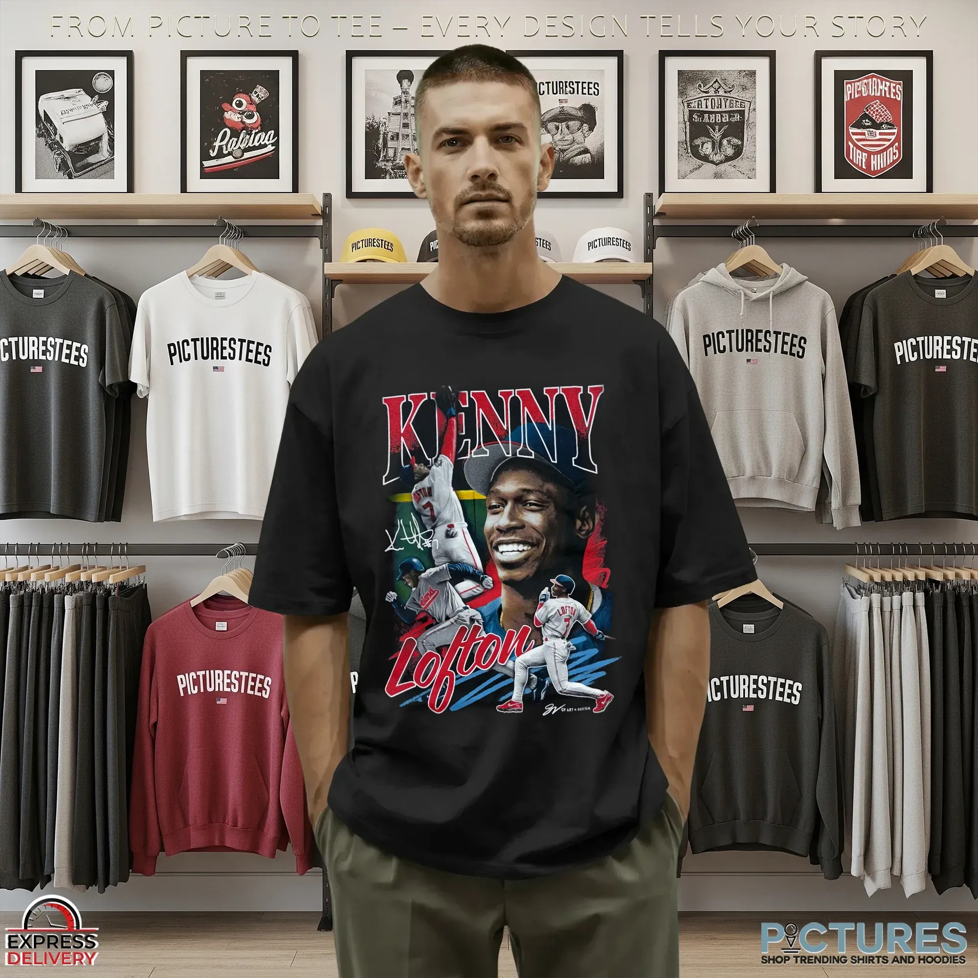 Kenny Lofton Vintage Bootleg T Shirt