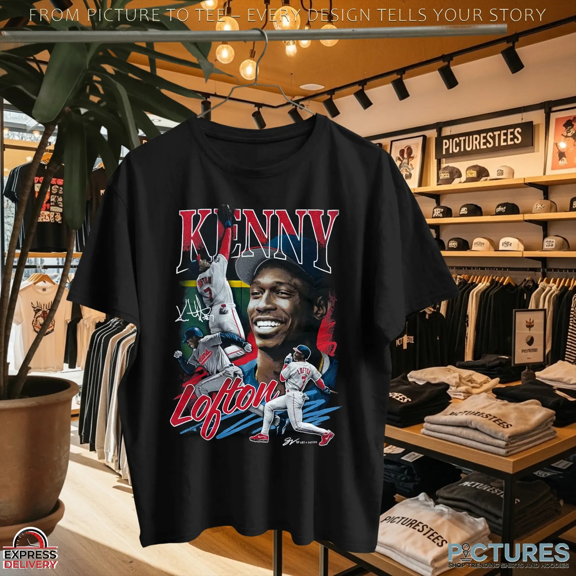 Kenny Lofton Vintage Bootleg T Shirt