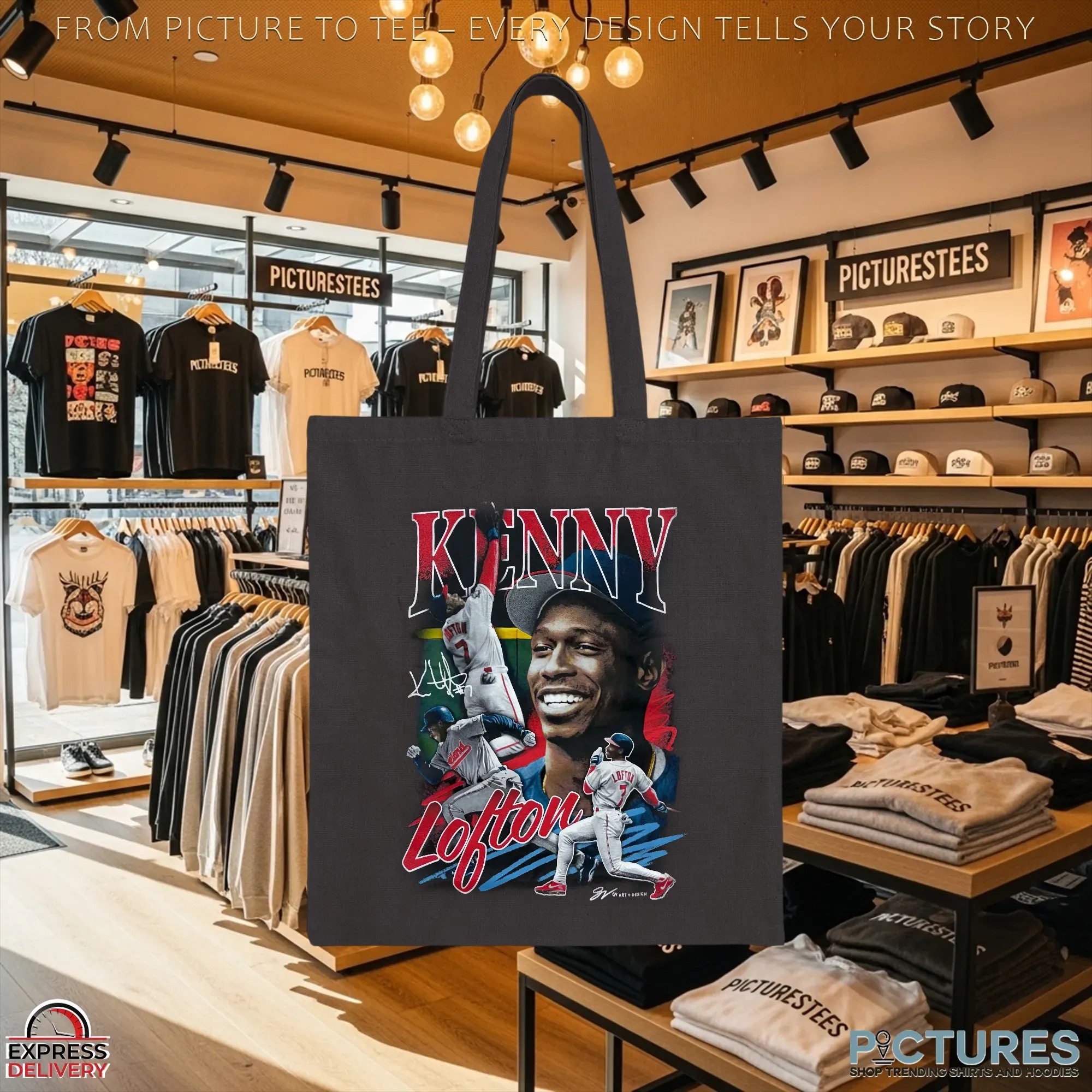 Kenny Lofton Vintage Bootleg T Shirt