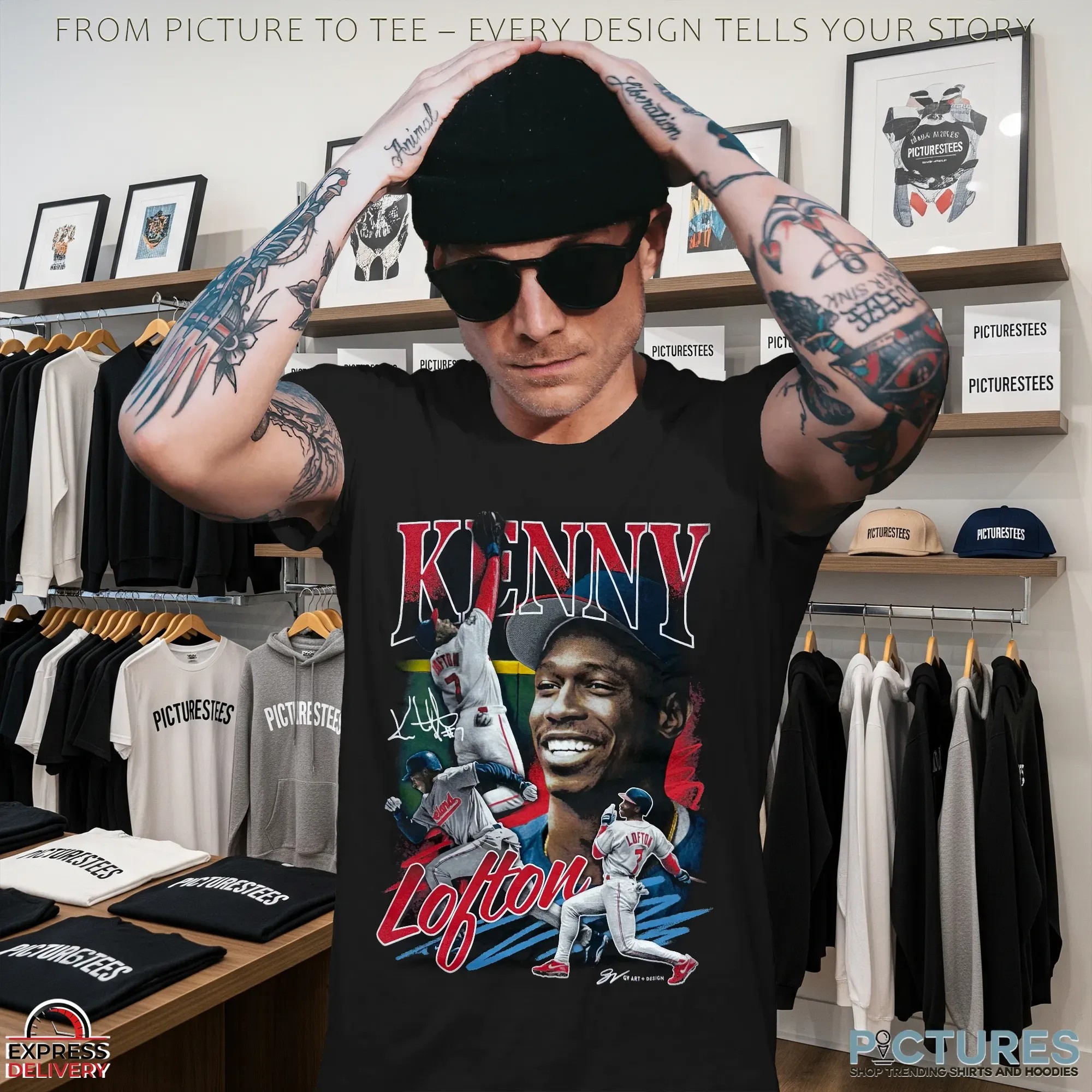 Kenny Lofton Vintage Bootleg T Shirt