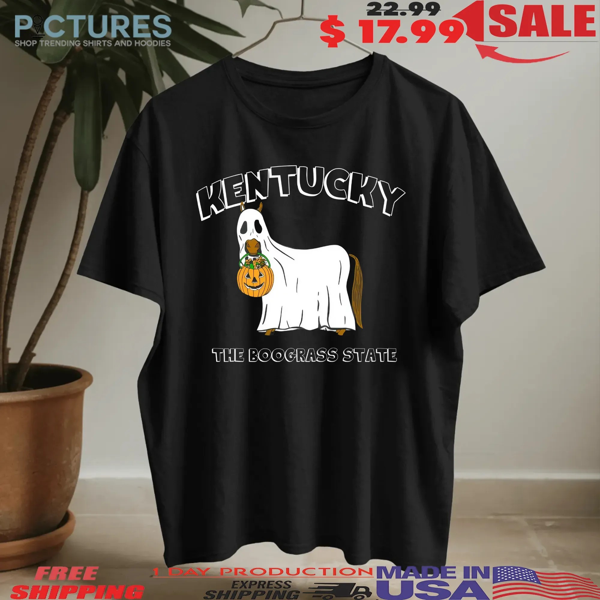 Kentucky The Boograss State Halloween T Shirt