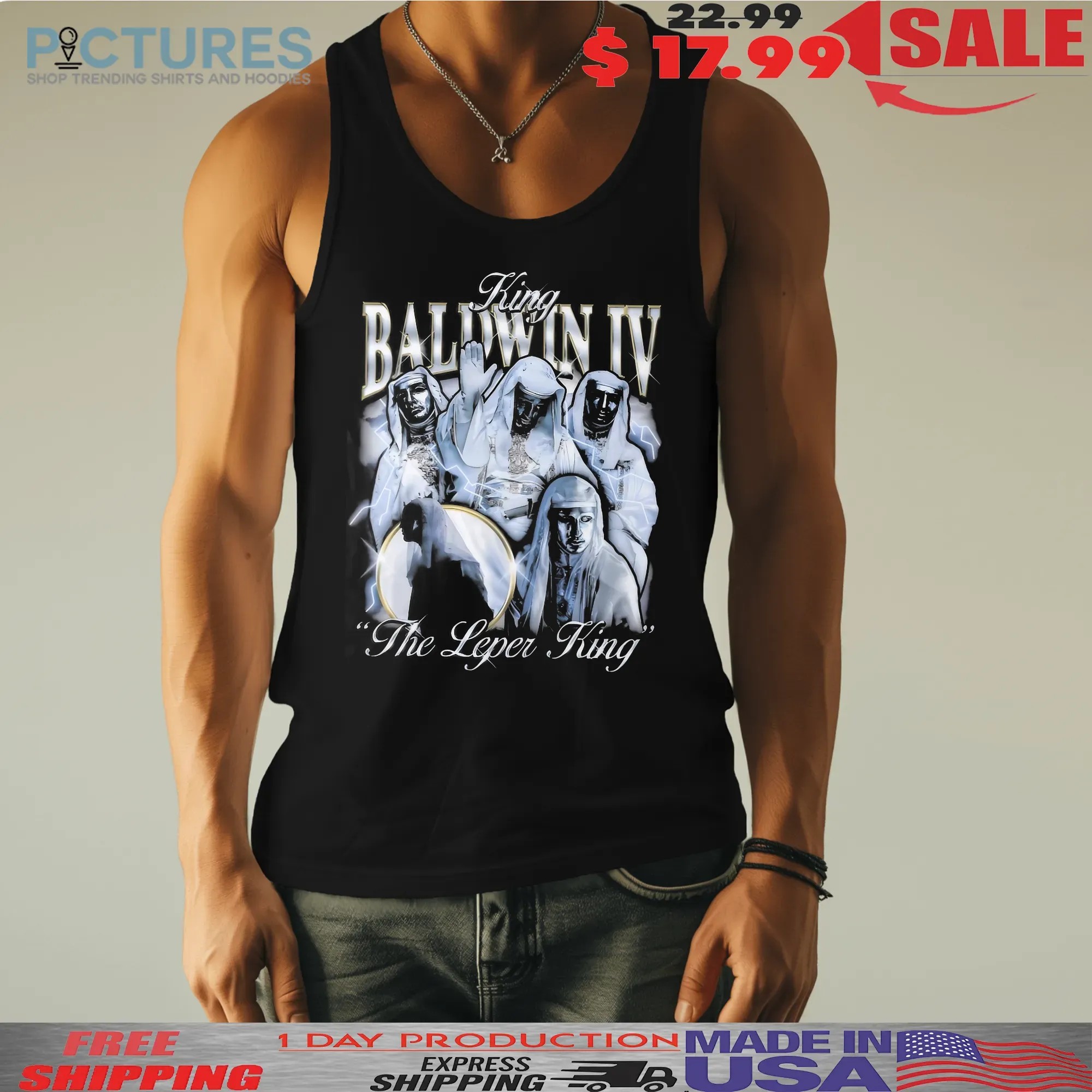 King Baldwin Iv The Leper King Kingdom Of Heaven Bootleg T Shirt