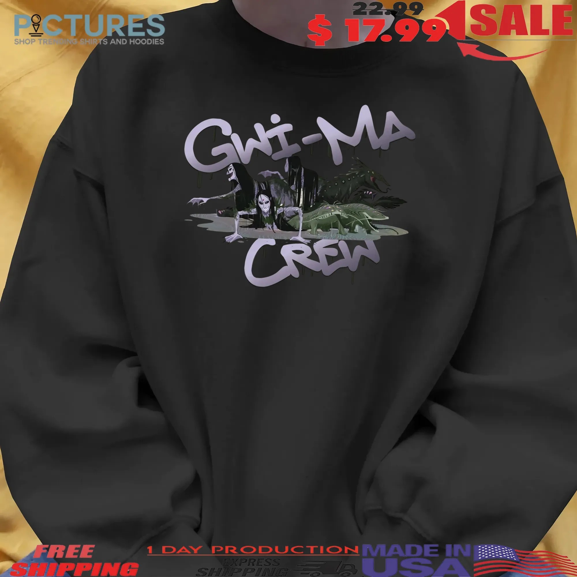 Kpop Demon Hunters Gwi Ma Crew Horror Halloween T Shirt
