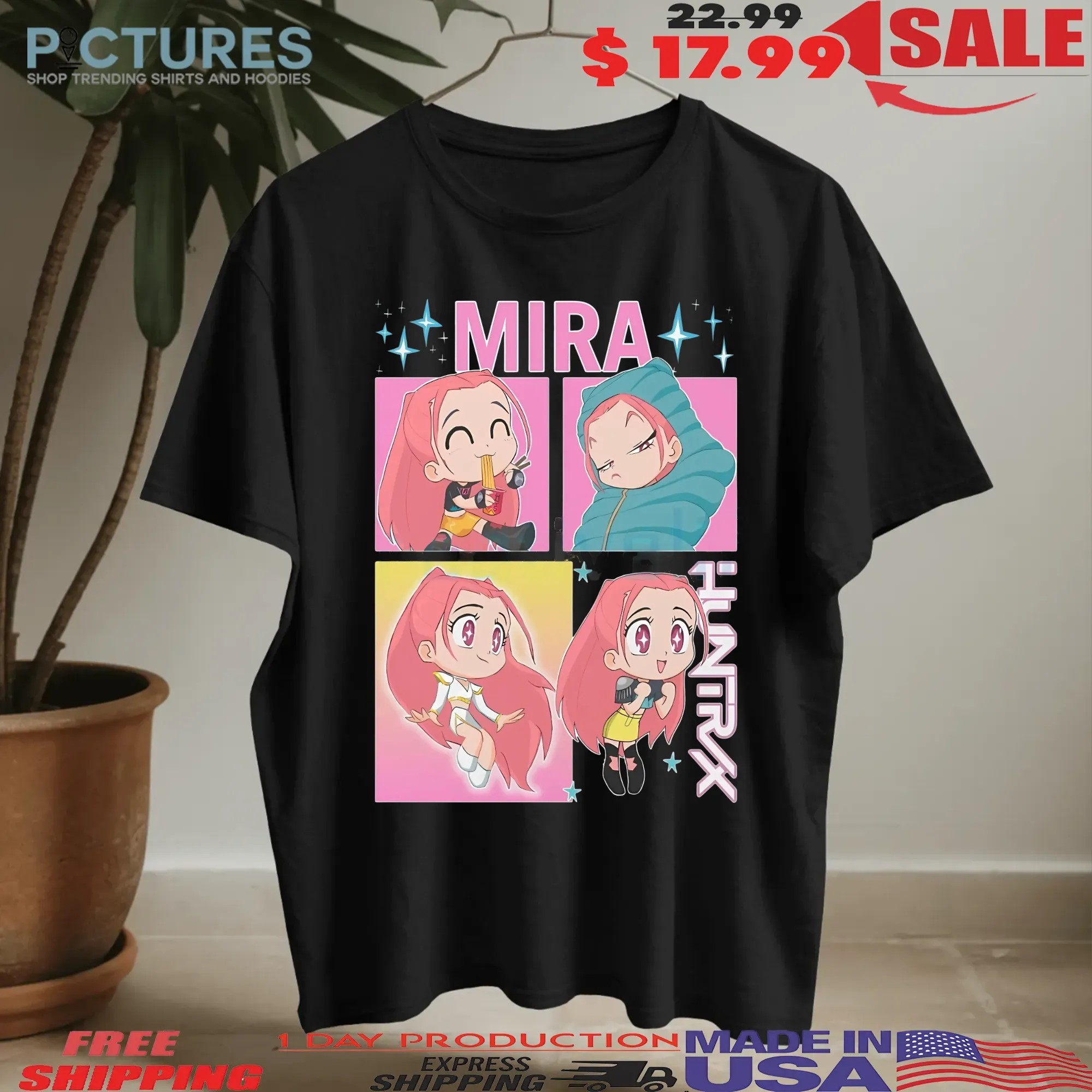 Kpop Demon Hunters Mira Huntrix Chibi T Shirt