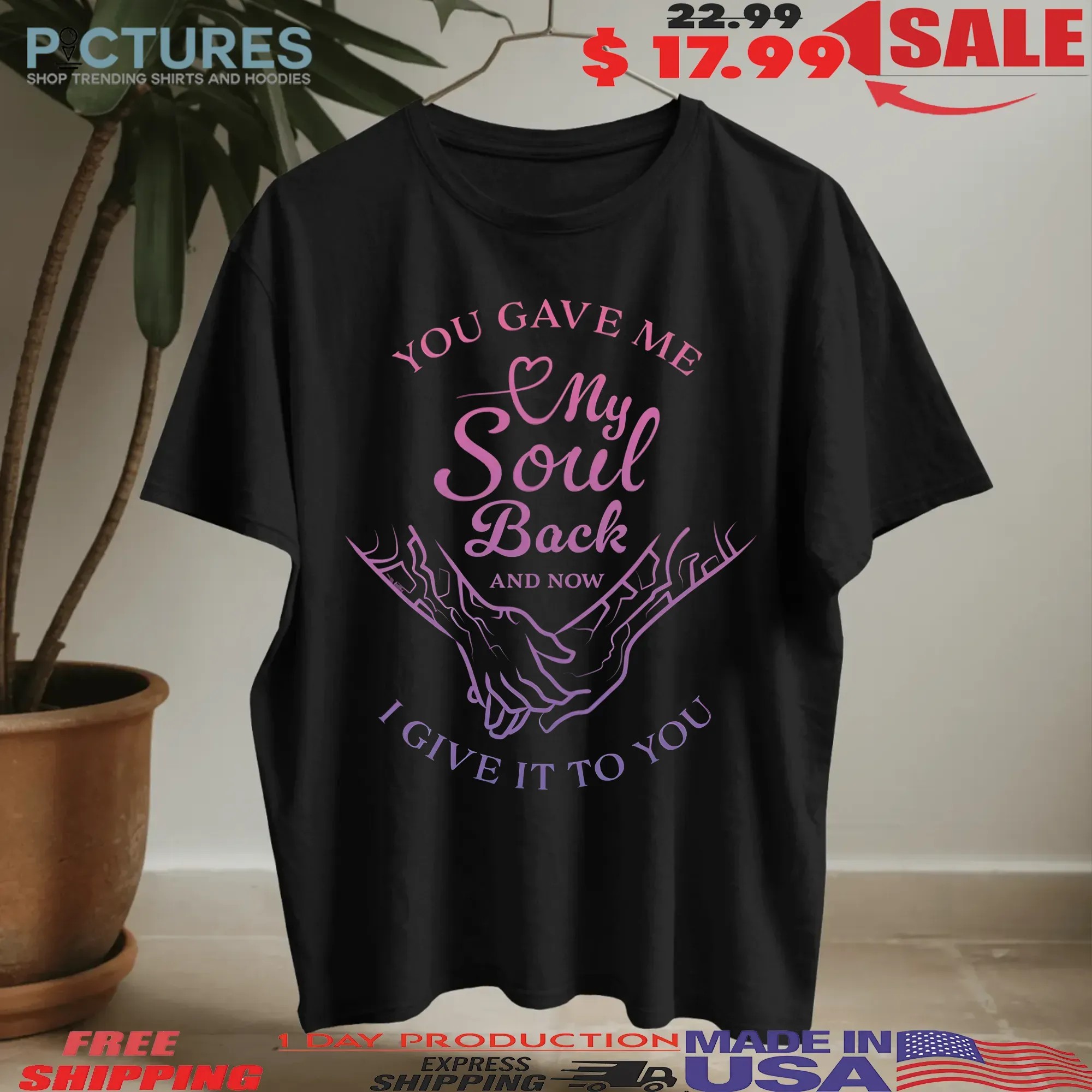Kpop Demon Hunters You Gave Me My Soul Back And Now I Give It To You Quote T Shirt