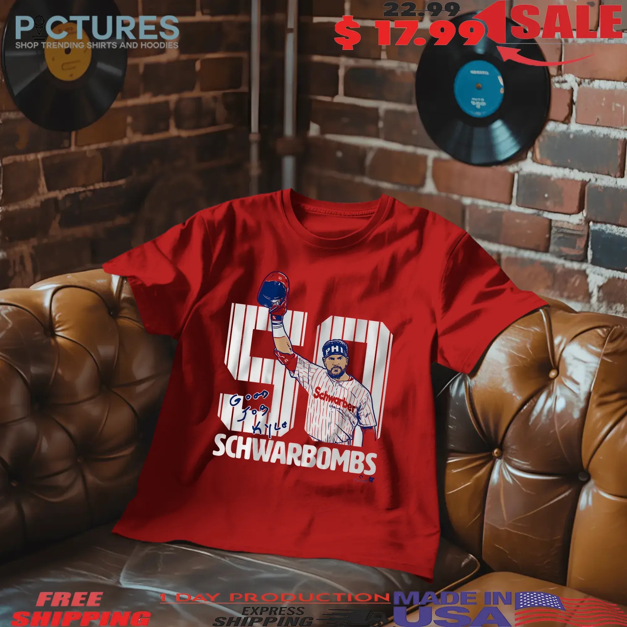 Kyle Schwarber Philadelphia Phillies 50 Schwarbombs Good Job Kyle T Shirt