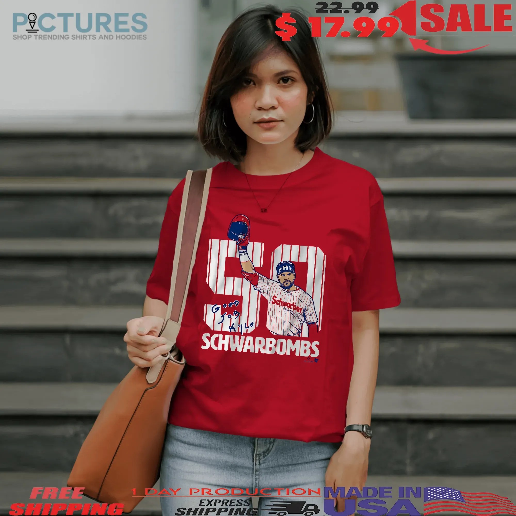 Kyle Schwarber Philadelphia Phillies 50 Schwarbombs Good Job Kyle T Shirt