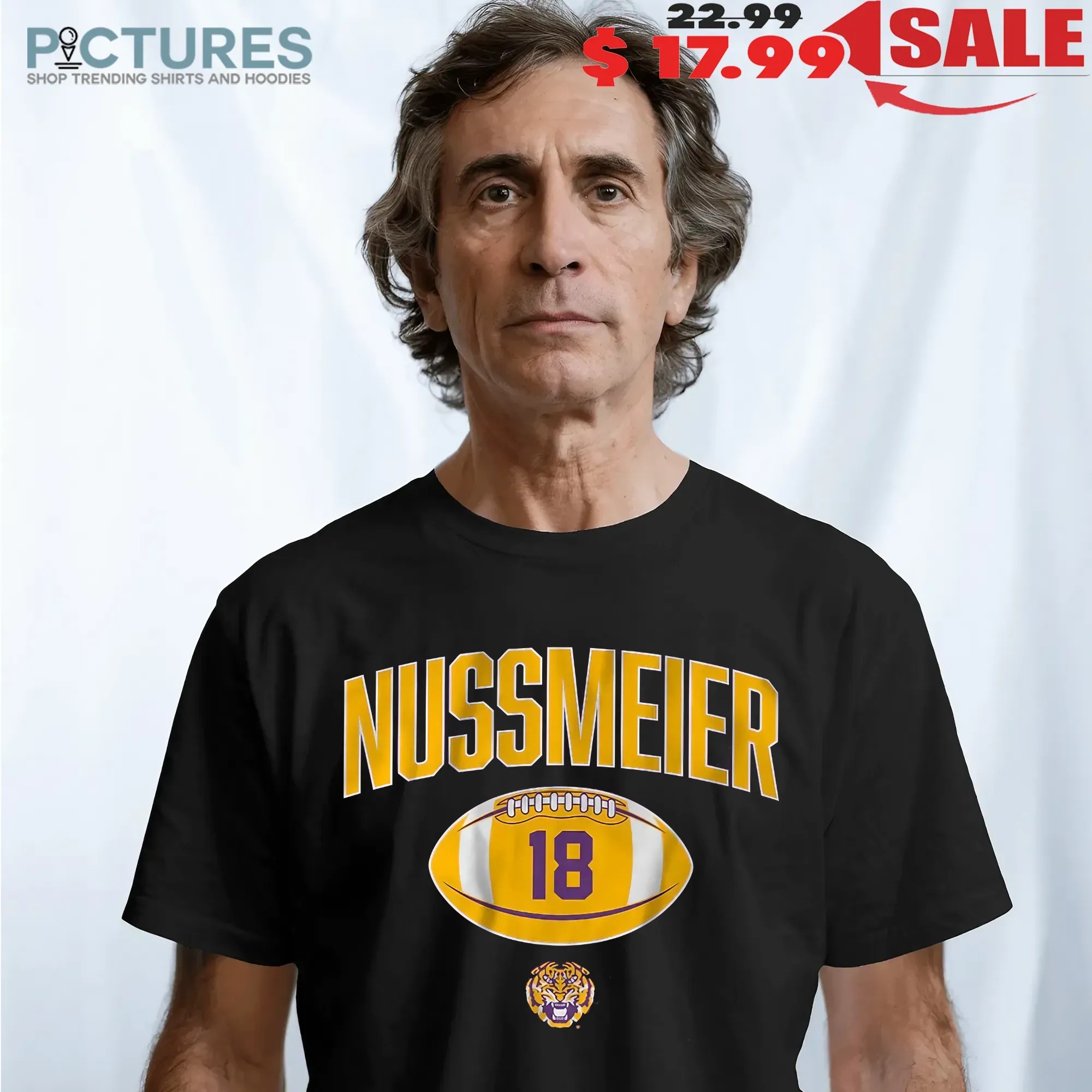LSU Tigers Football Garrett Nussmeier Player Vintage T Shirt
