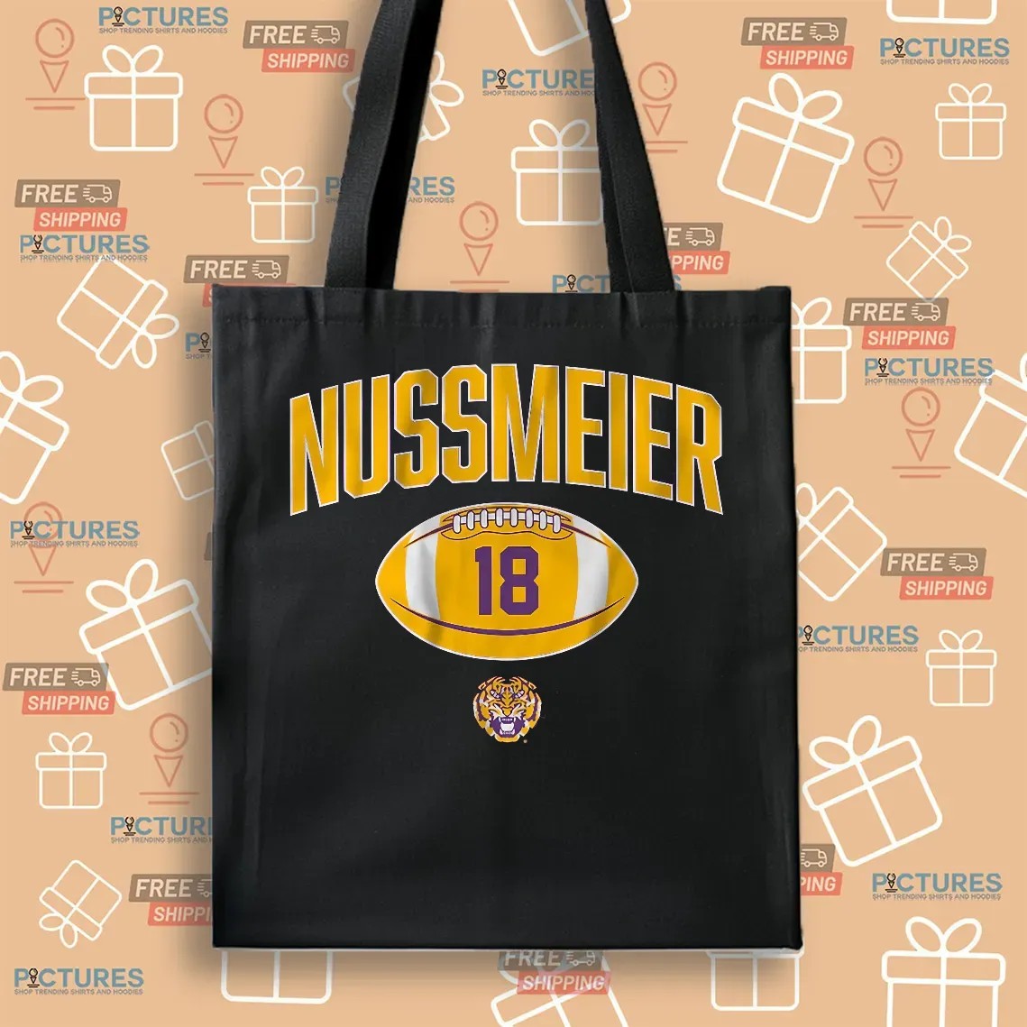 LSU Tigers Football Garrett Nussmeier Player Vintage T Shirt