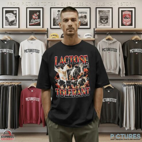 Lactose Tolerant Cows Bootleg T Shirt