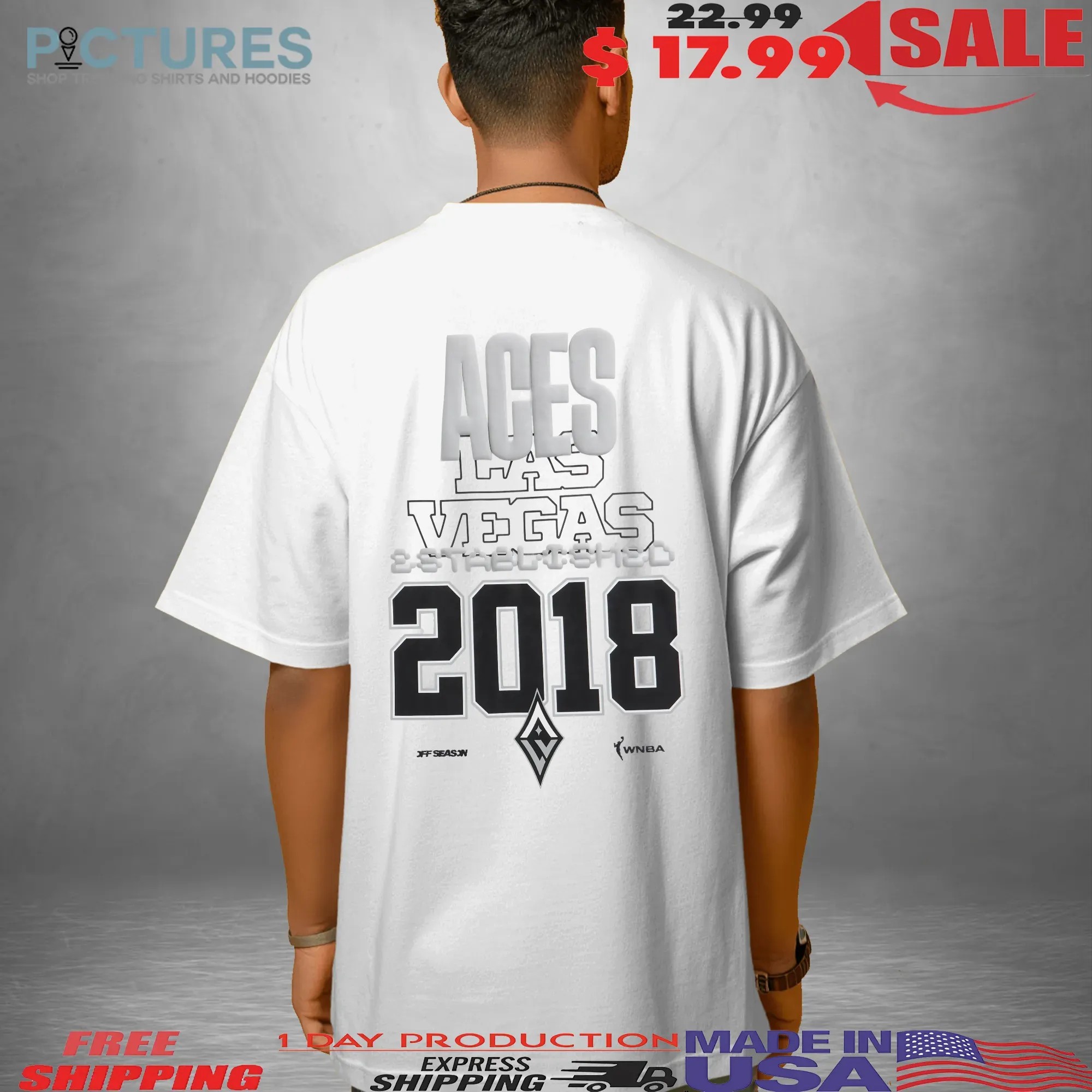 Las Vegas Estd 2018 Aces Off Season Wnba Graphic T Shirt