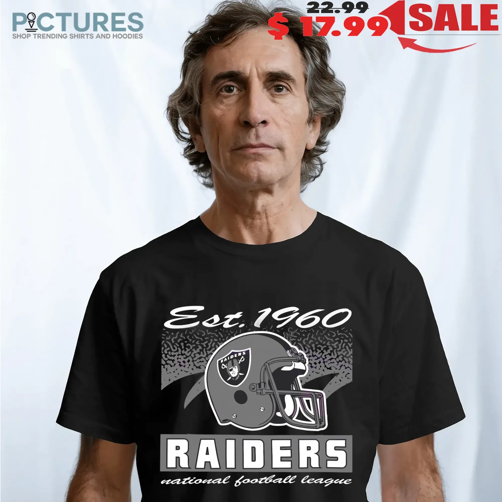 Las Vegas Raiders Historic Waver Football Helmet National Football League T Shirt