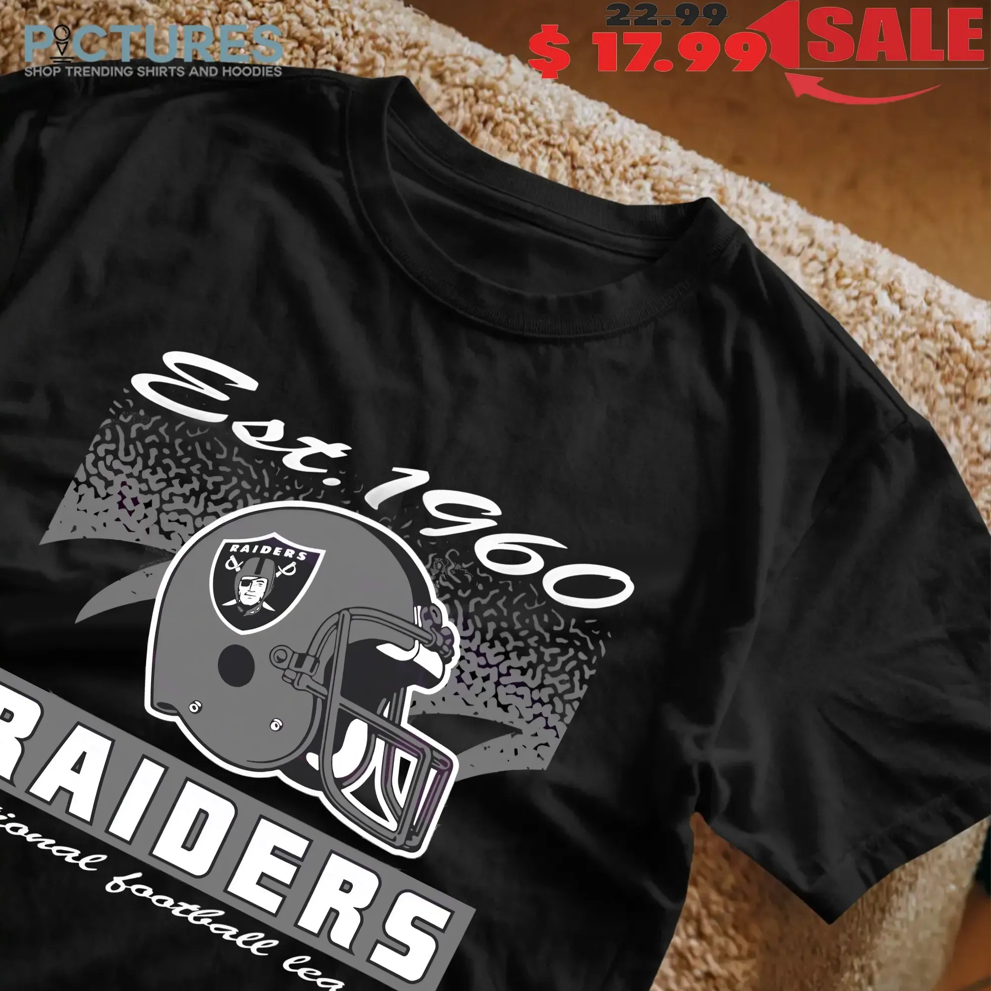 Las Vegas Raiders Historic Waver Football Helmet National Football League T Shirt