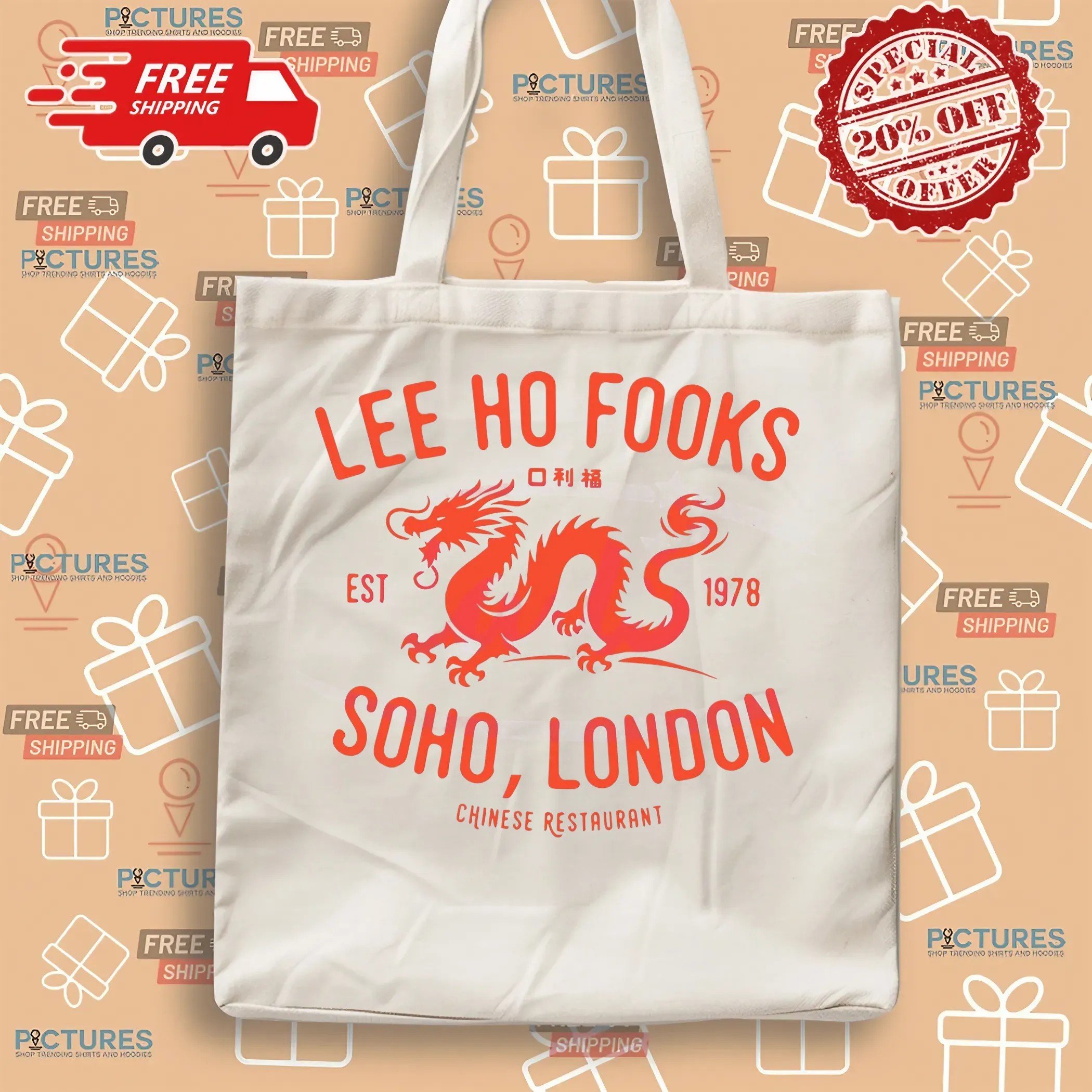 Lee Ho Fooks Soho London Chinese Restaurant Est 1978 Vintage T Shirt