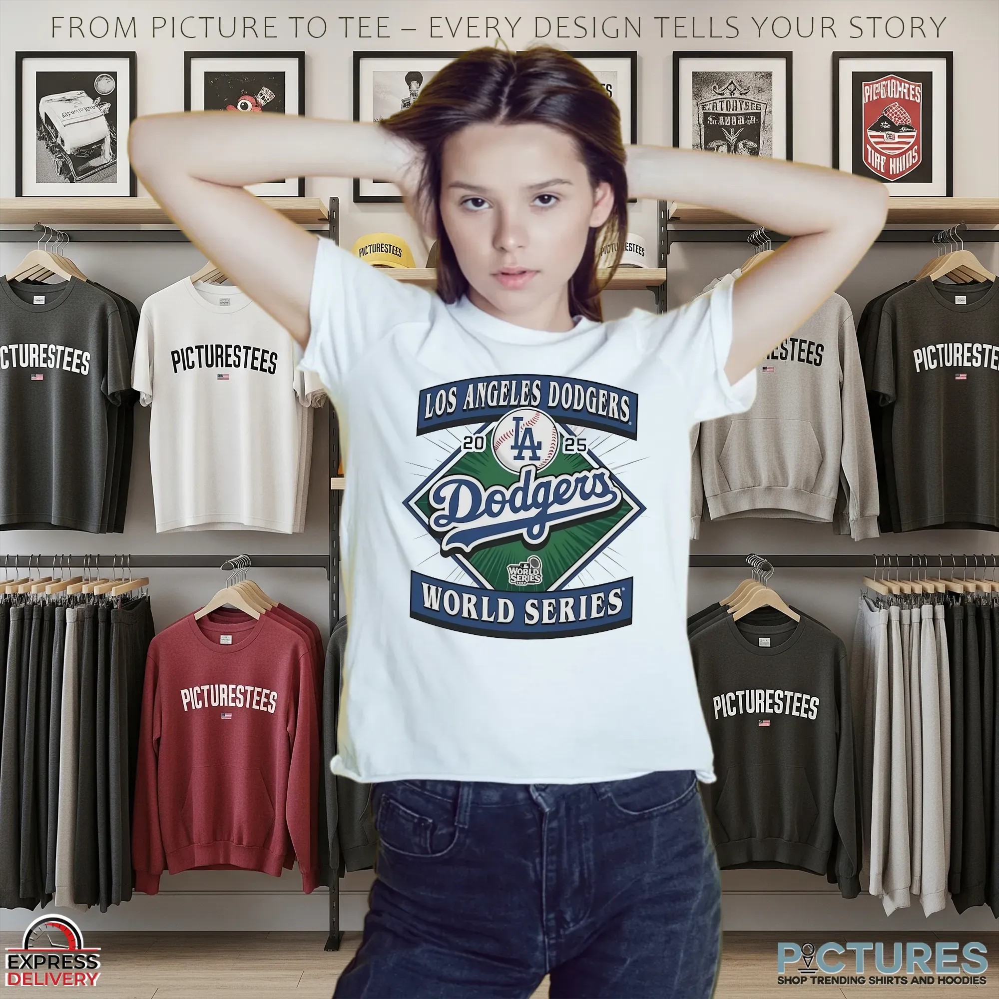 Los Angeles Dodgers 2025 World Series Champions Logo T Shirt