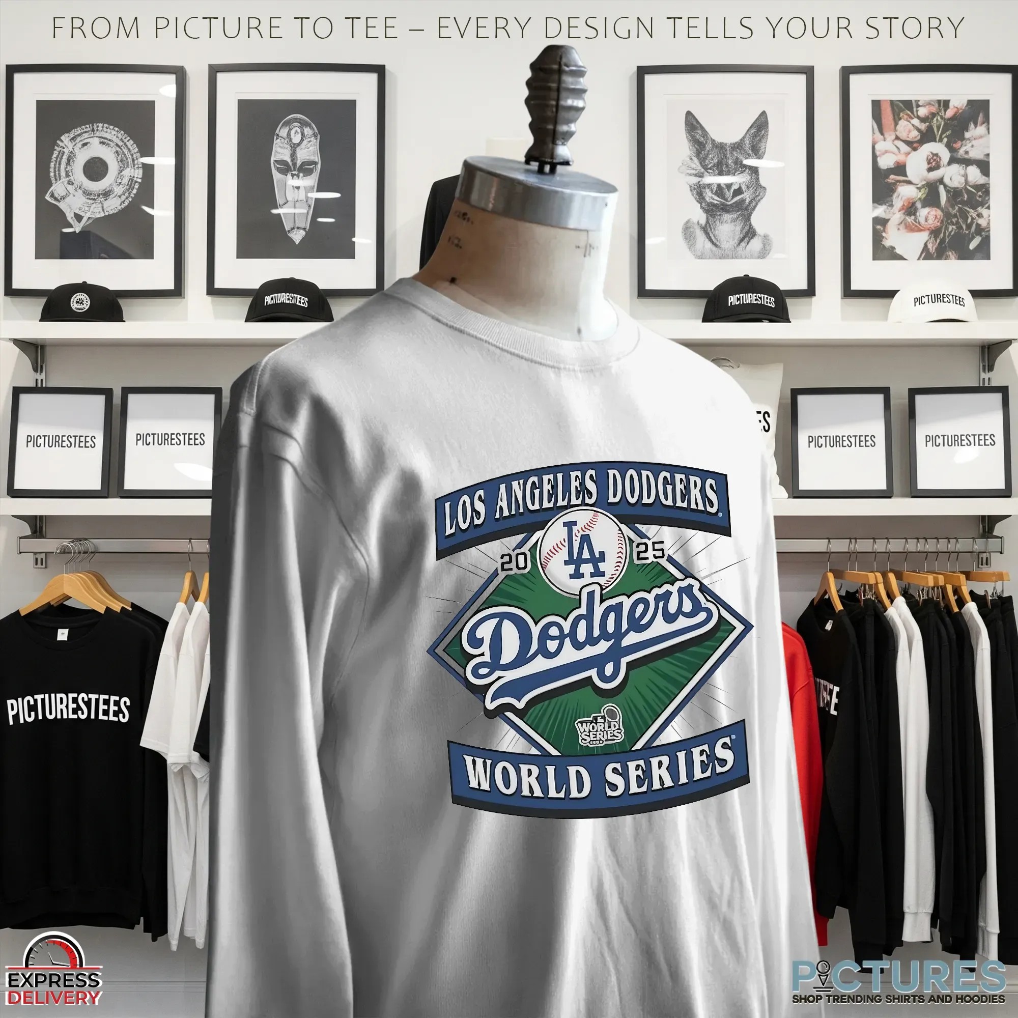 Los Angeles Dodgers 2025 World Series Champions Logo T Shirt