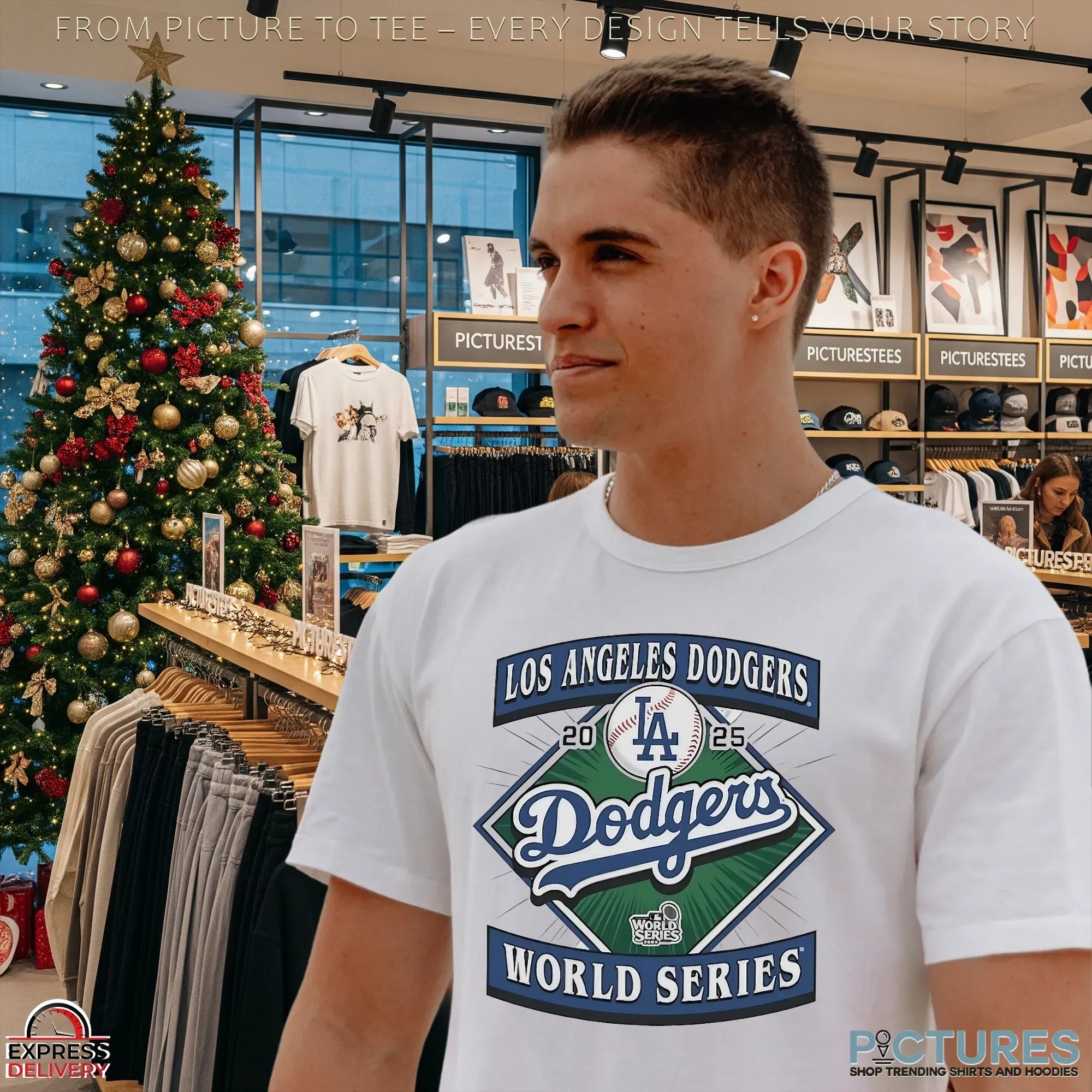 Los Angeles Dodgers 2025 World Series Champions Logo T Shirt