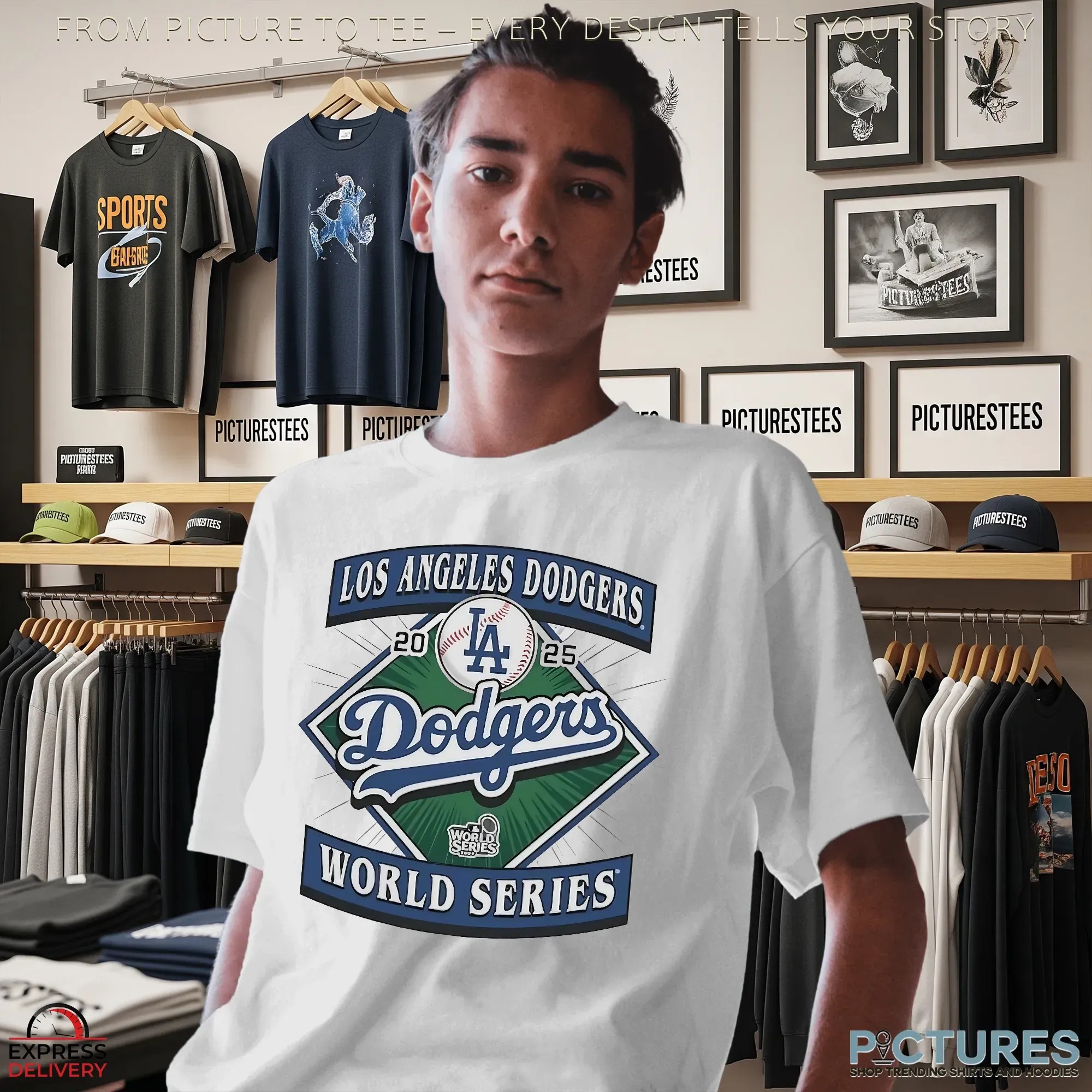 Los Angeles Dodgers 2025 World Series Champions Logo T Shirt