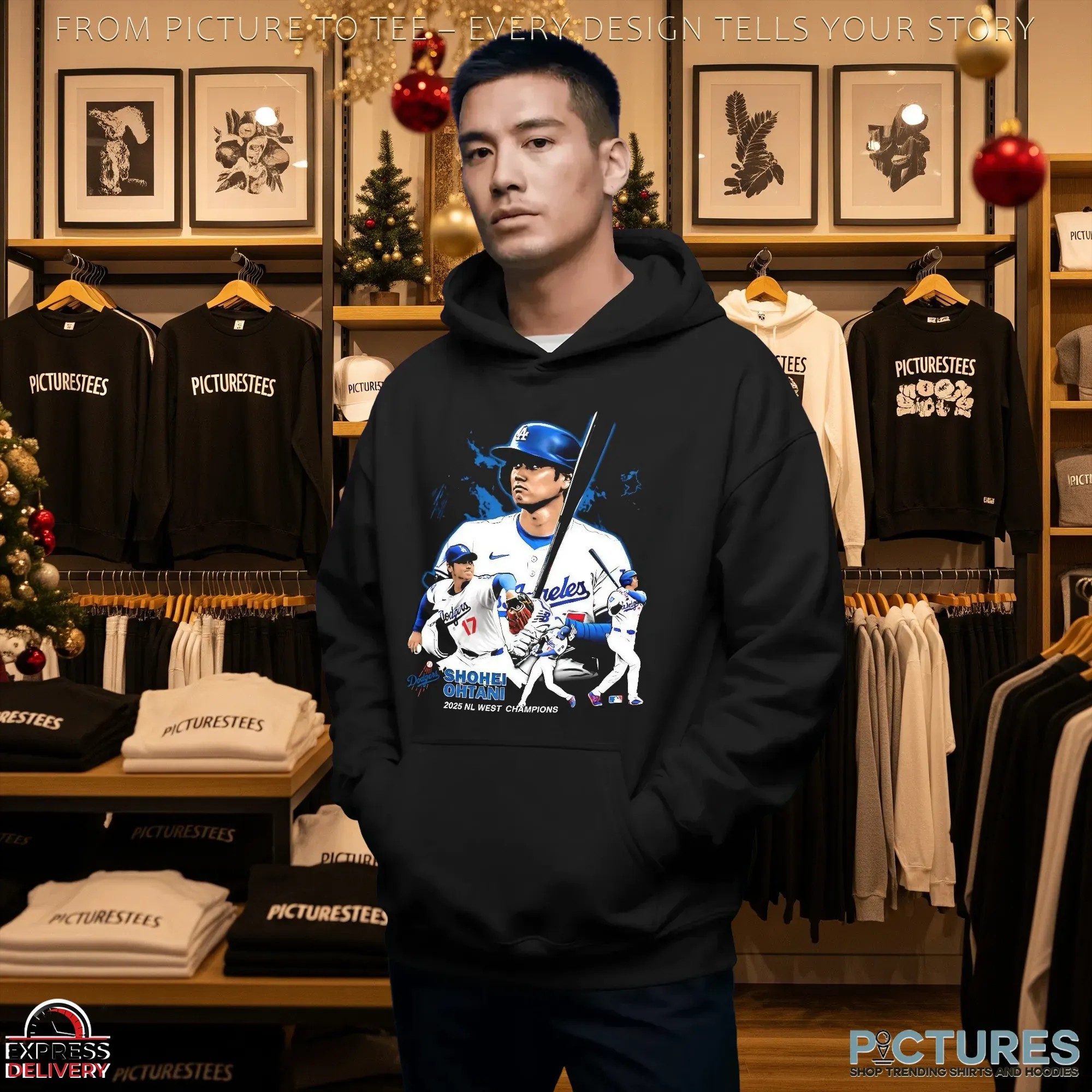 Los Angeles Dodgers Shohei Ohtani 2025 NL West Champions Bootleg T Shirt