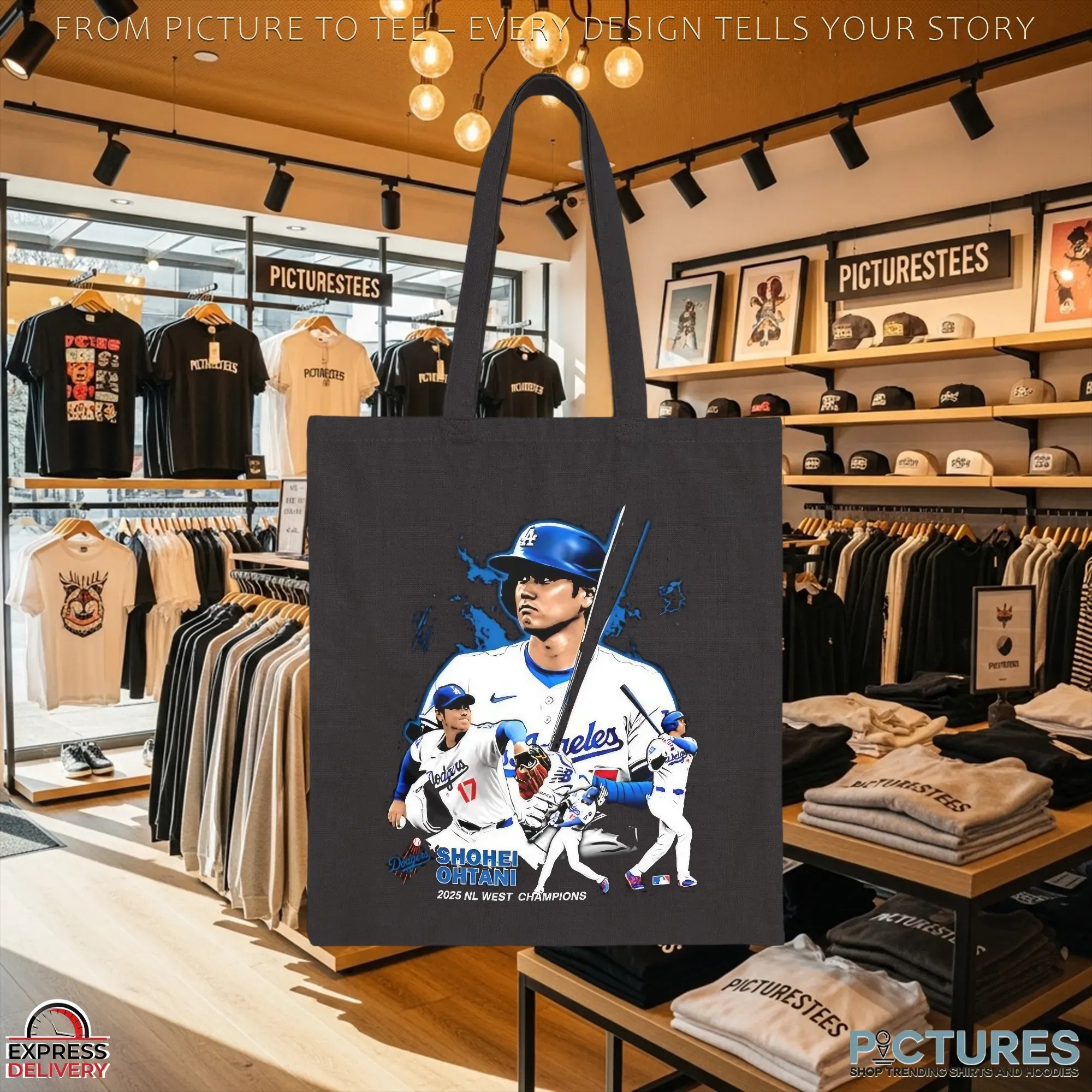 Los Angeles Dodgers Shohei Ohtani 2025 NL West Champions Bootleg T Shirt