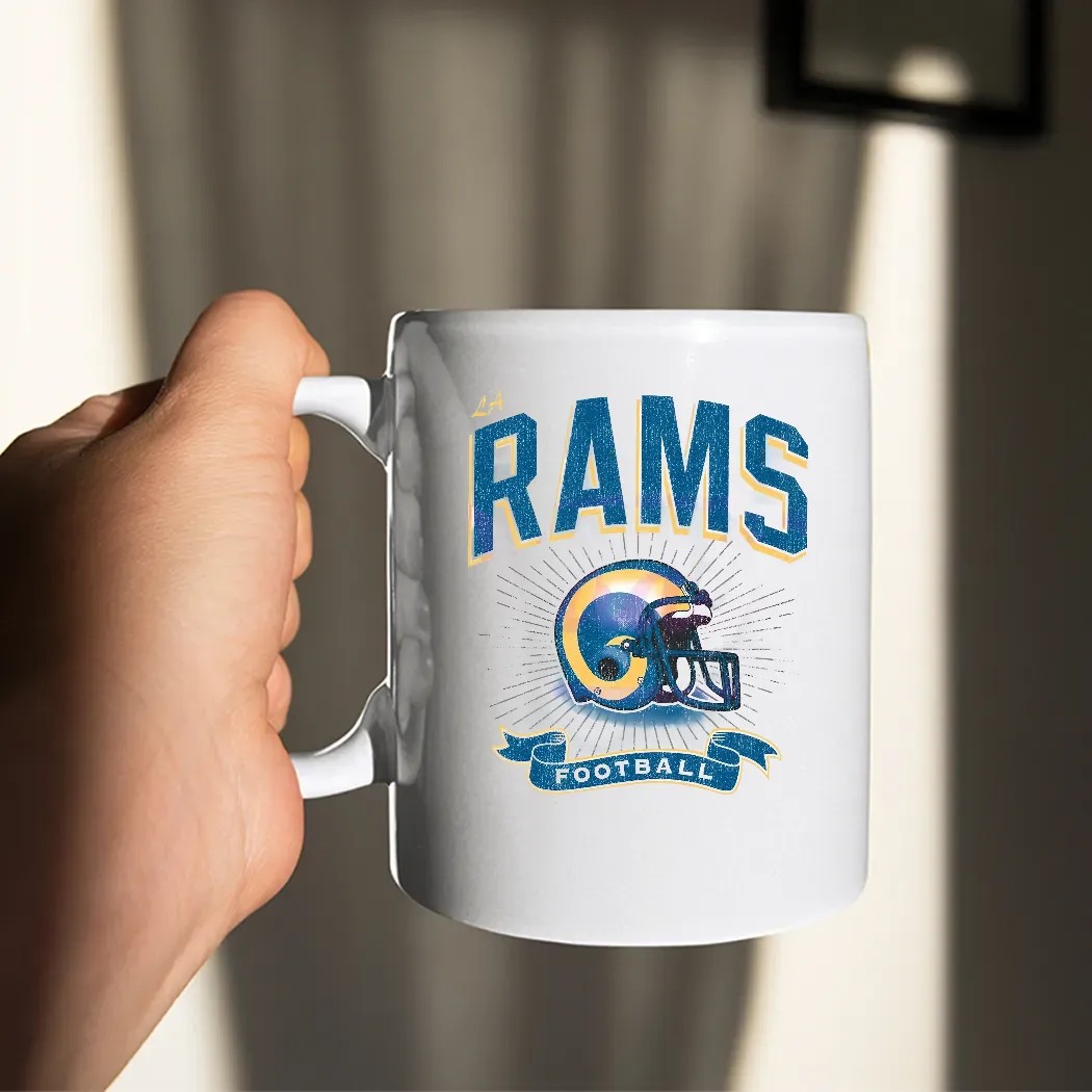 Los Angeles Rams Historic Prime Football Helmet Vintage T Shirt