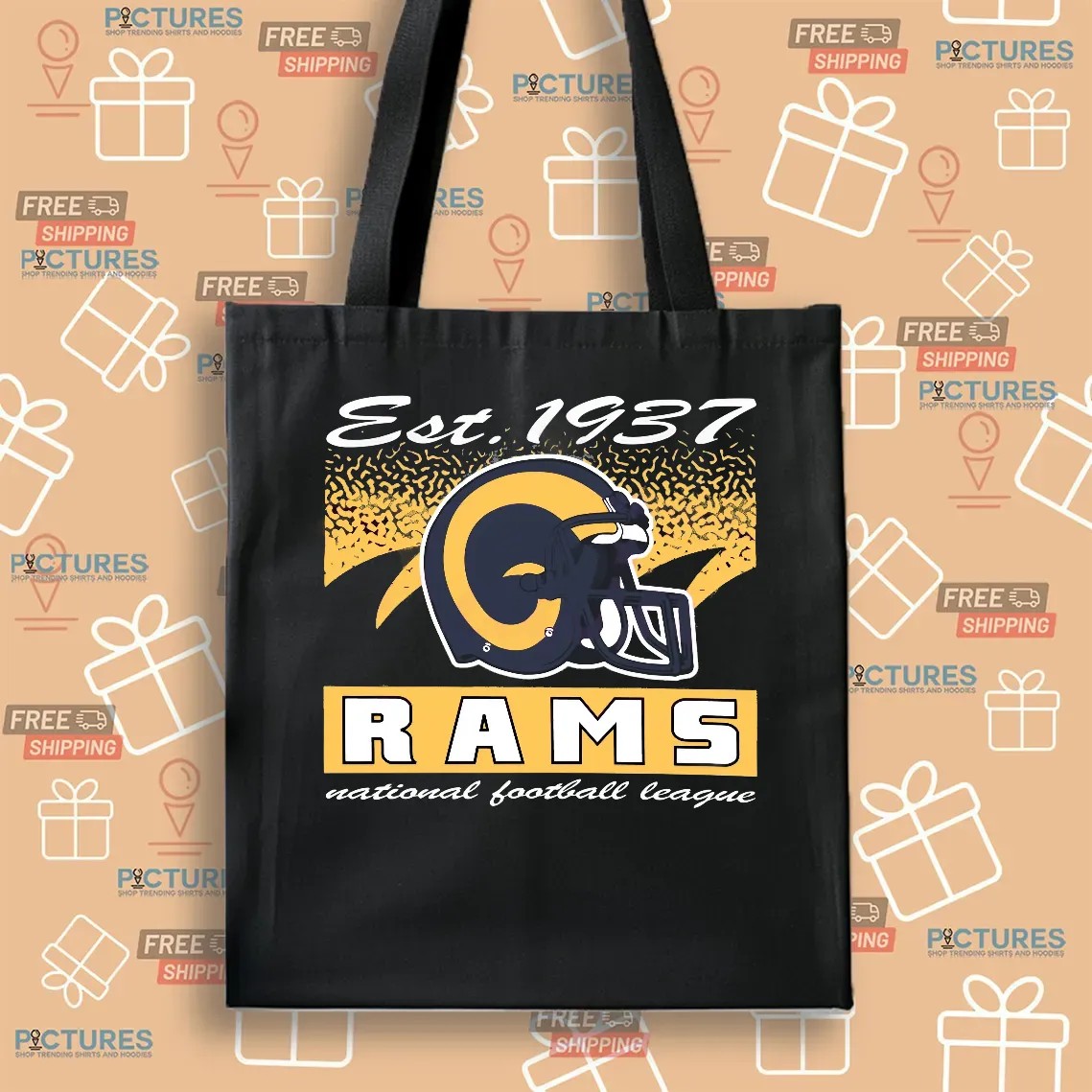 Los Angeles Rams Historic Waver Football Helmet National Football League T Shirt