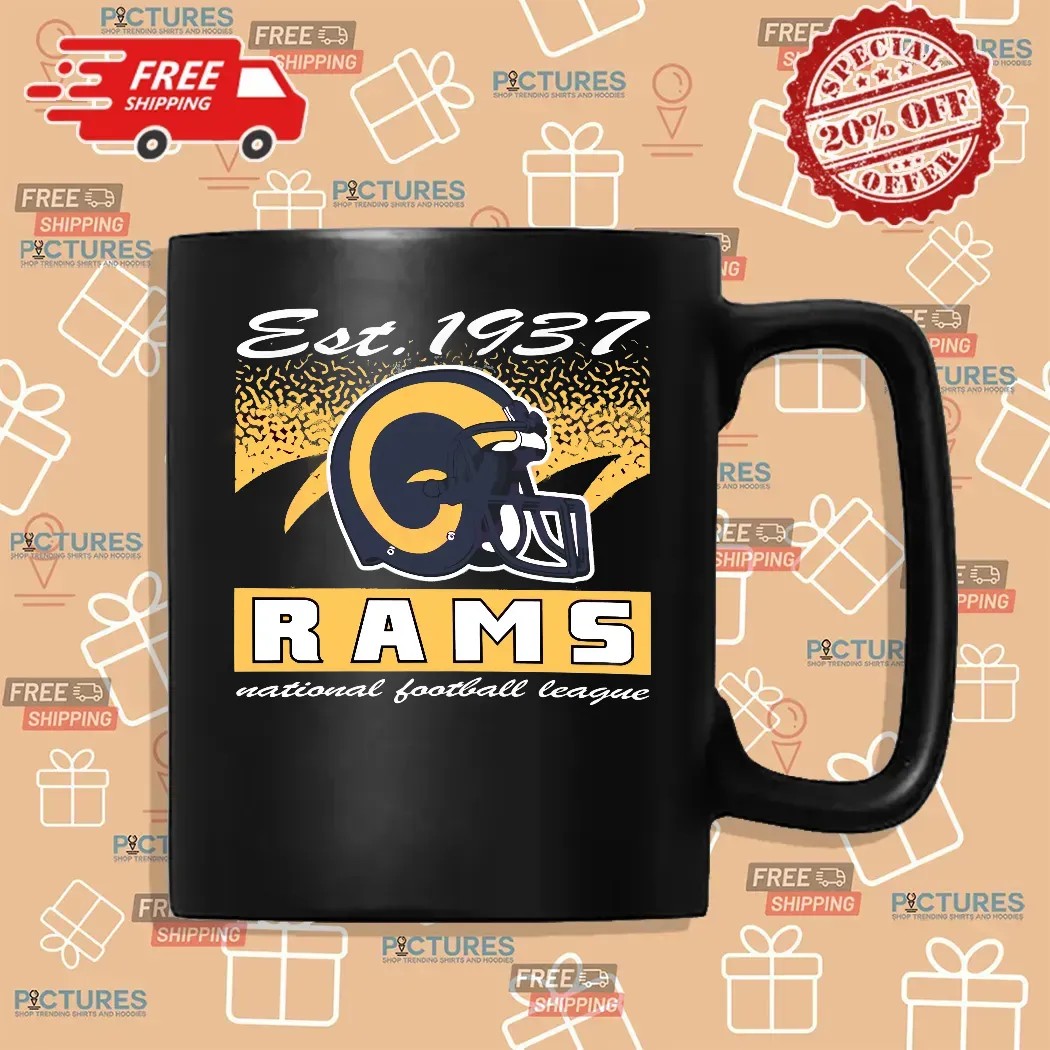 Los Angeles Rams Historic Waver Football Helmet National Football League T Shirt