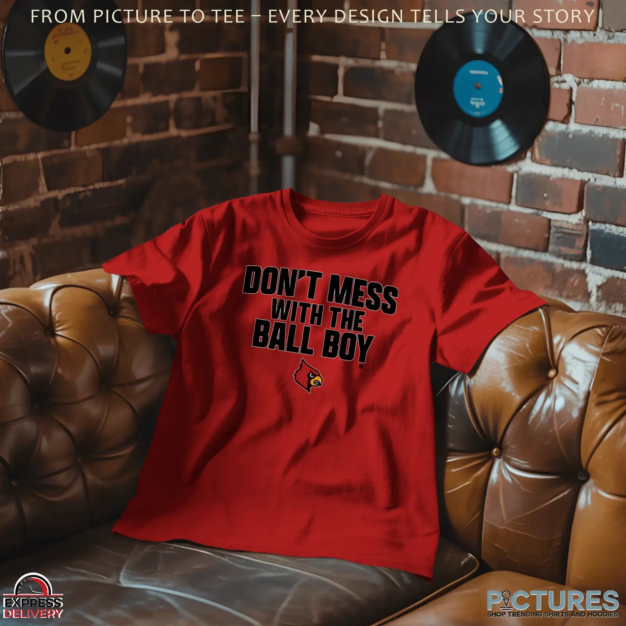 Louisville Cardinals Football Don't Mess With The Ball Boy Graphic T Shirt