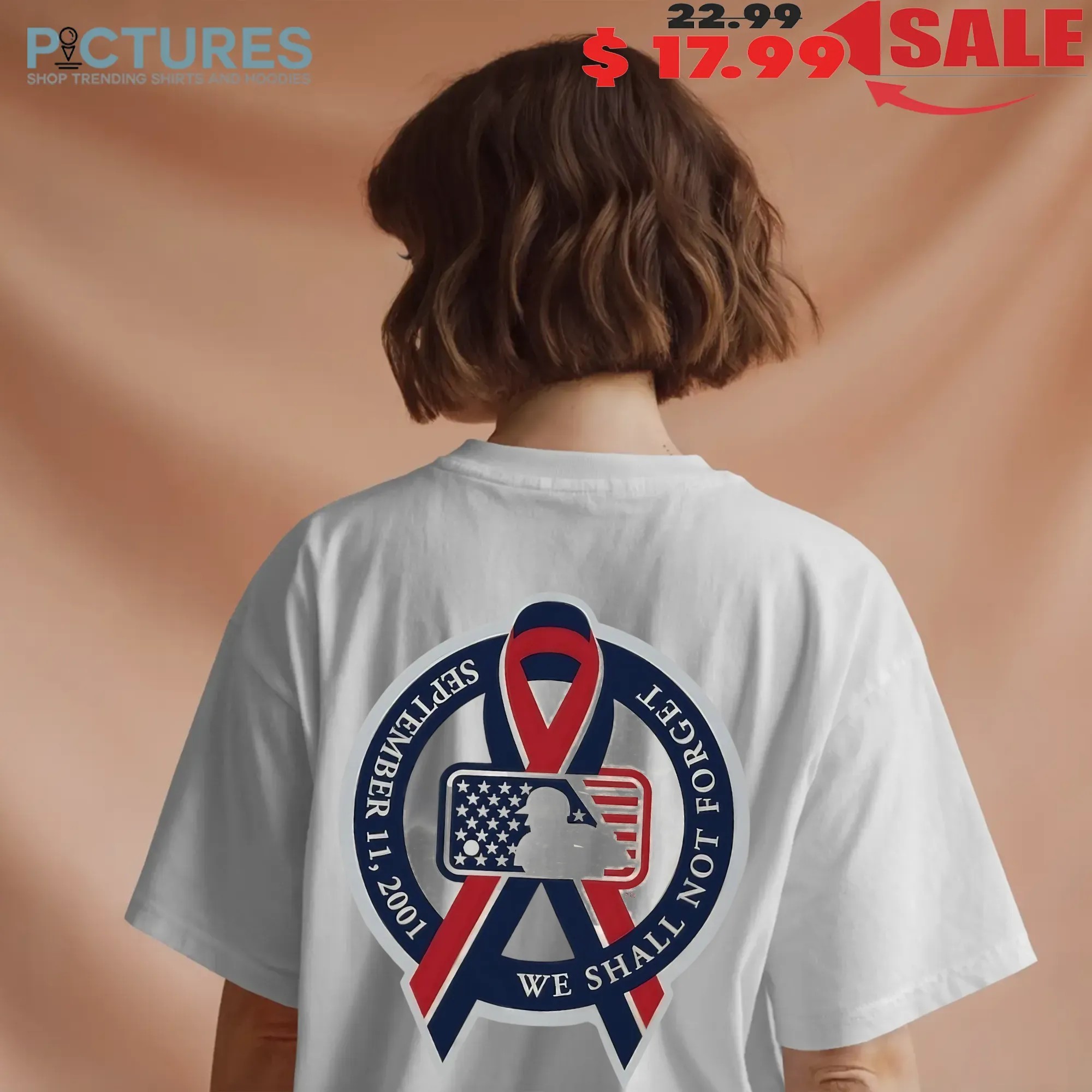 MLB We Shall Not Forget September 11 2011 Memorial T Shirt