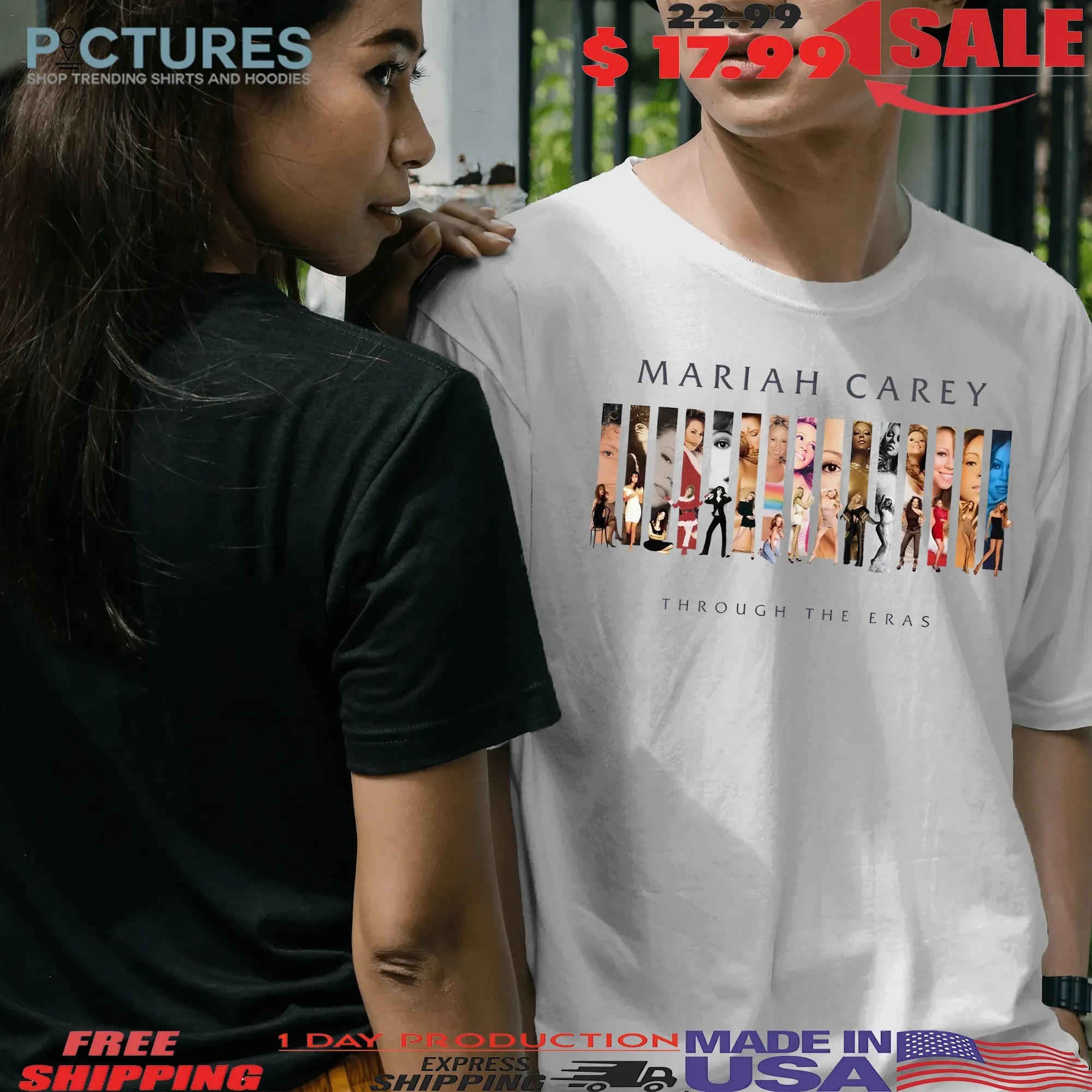 Mariah Carey Through The Eras Vintage T Shirt