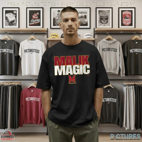 Maryland Football Malik Washington Magic Graphic T Shirt