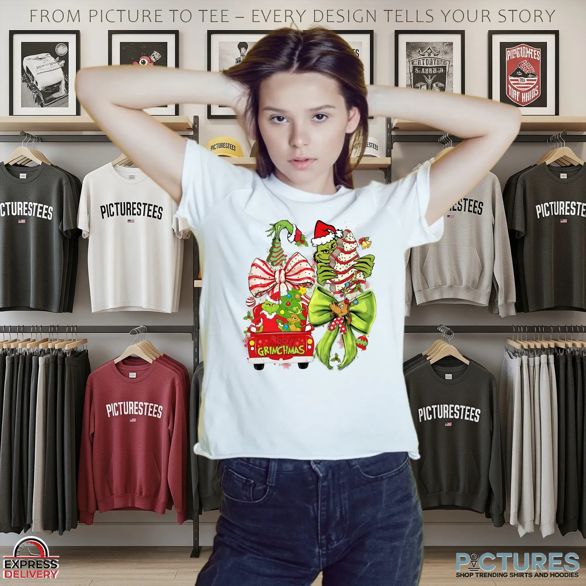Merry Grinchmas Christmas Mean Grinch Family Christmas Movie Christmas Cartoon Disney Christmas T Shirt