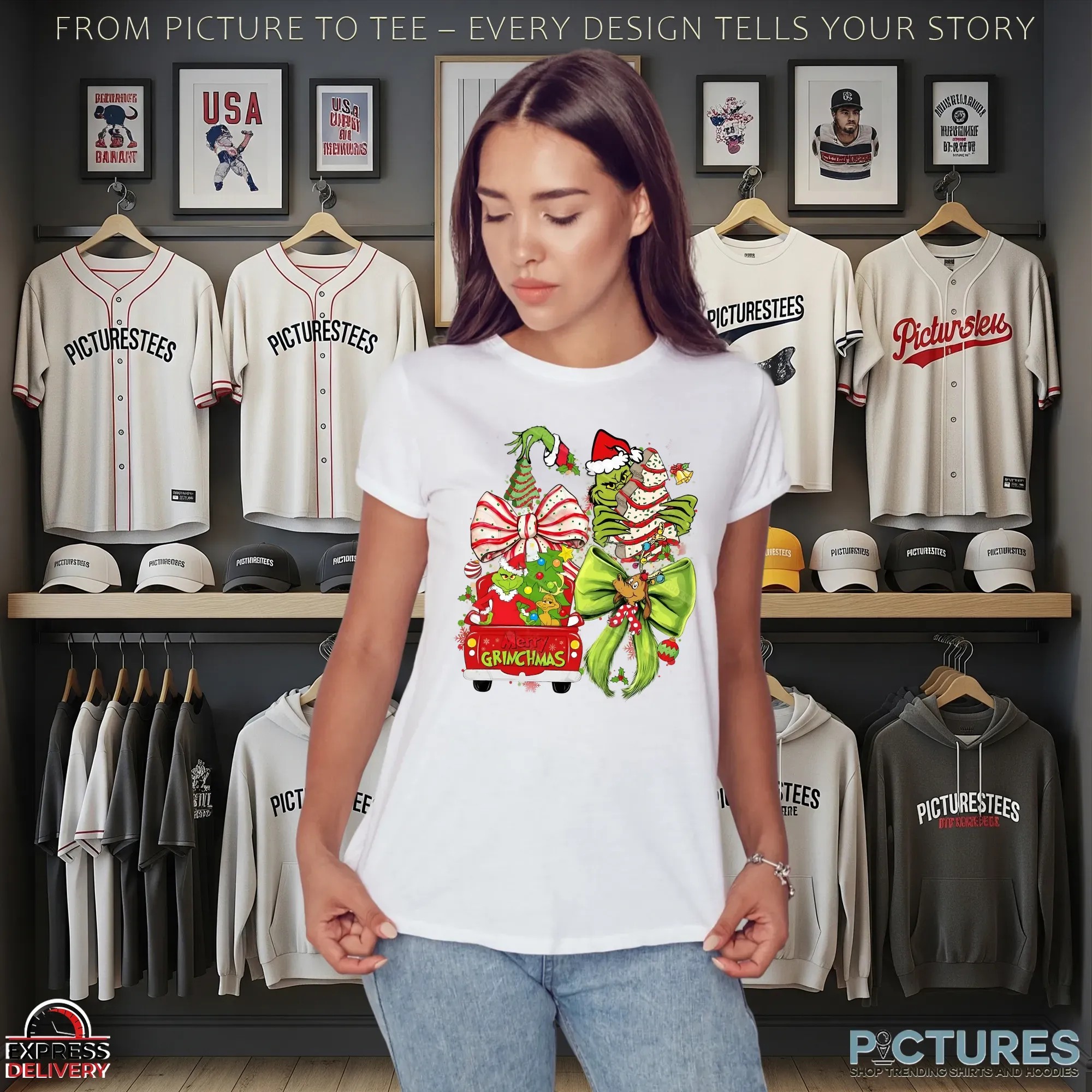 Merry Grinchmas Christmas Mean Grinch Family Christmas Movie Christmas Cartoon Disney Christmas T Shirt