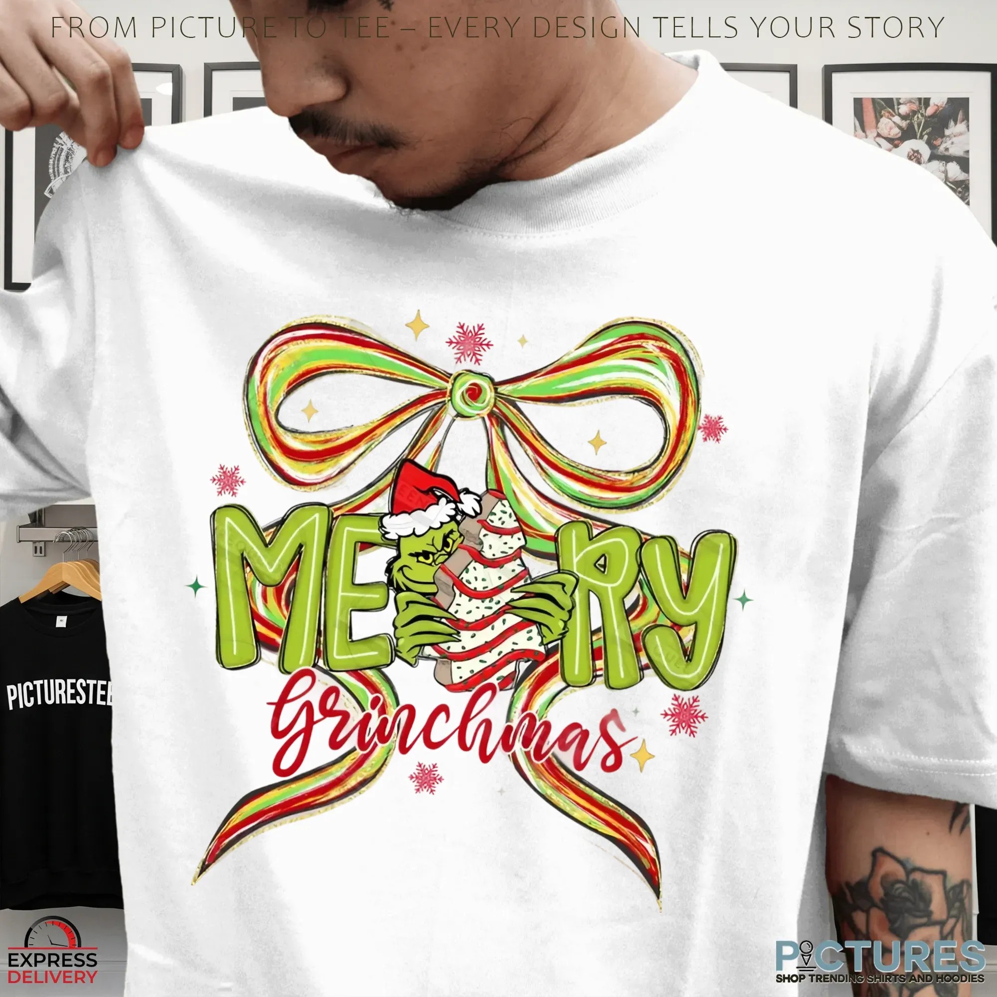 Merry Grinchmas Grinch How The Grinch Stole Christmas Movie Cartoon T Shirt